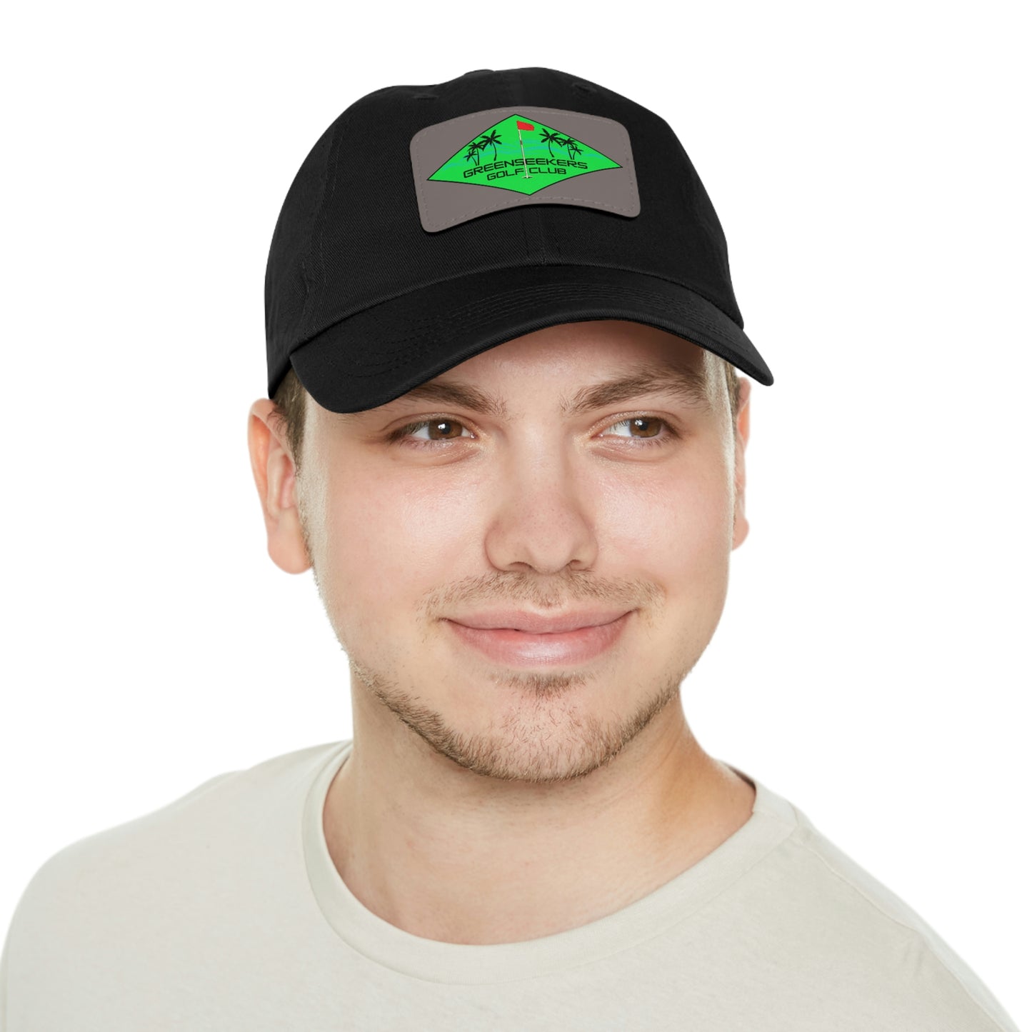 Greenseekers Beach Dad Hat with Leather Patch