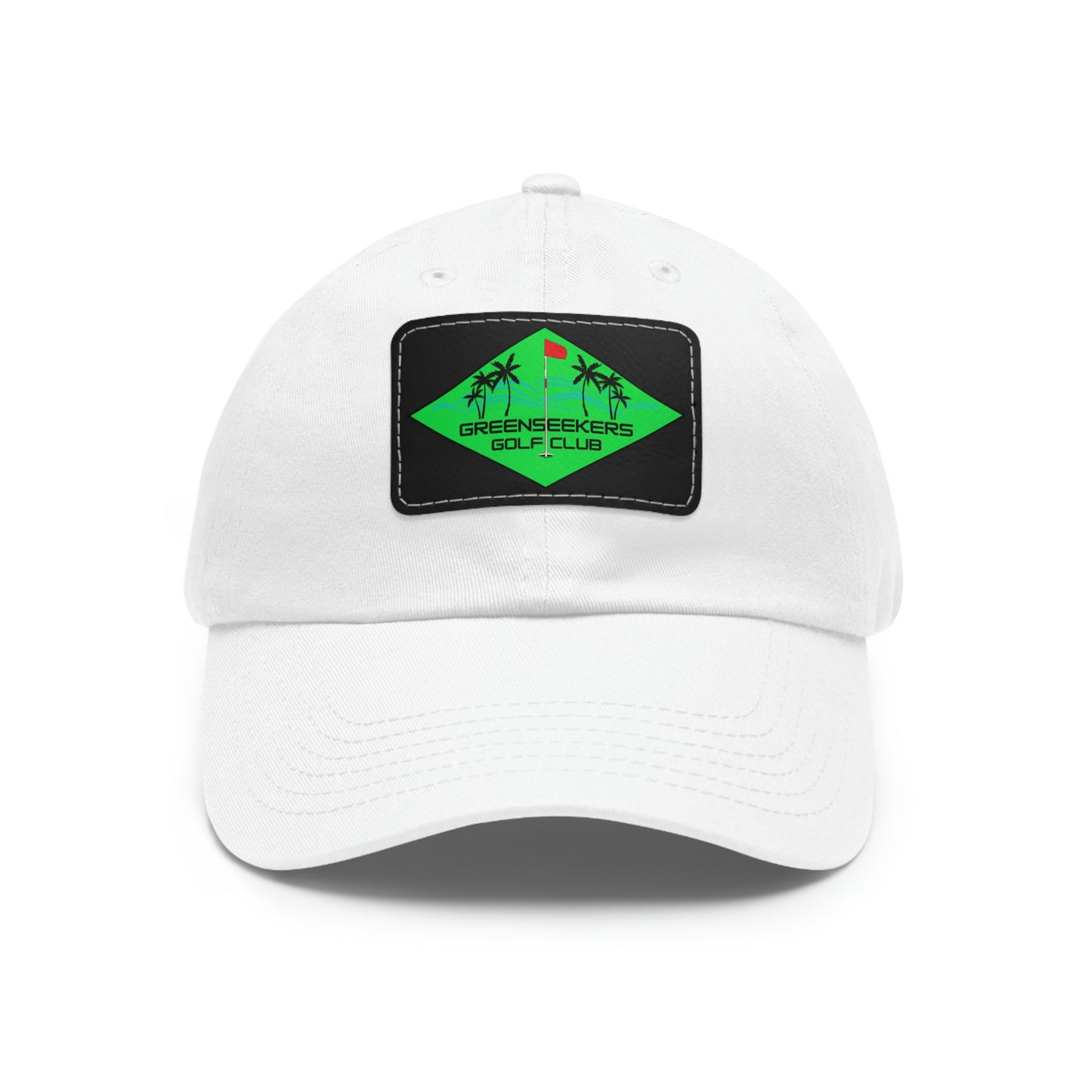 Greenseekers Beach Dad Hat with Leather Patch