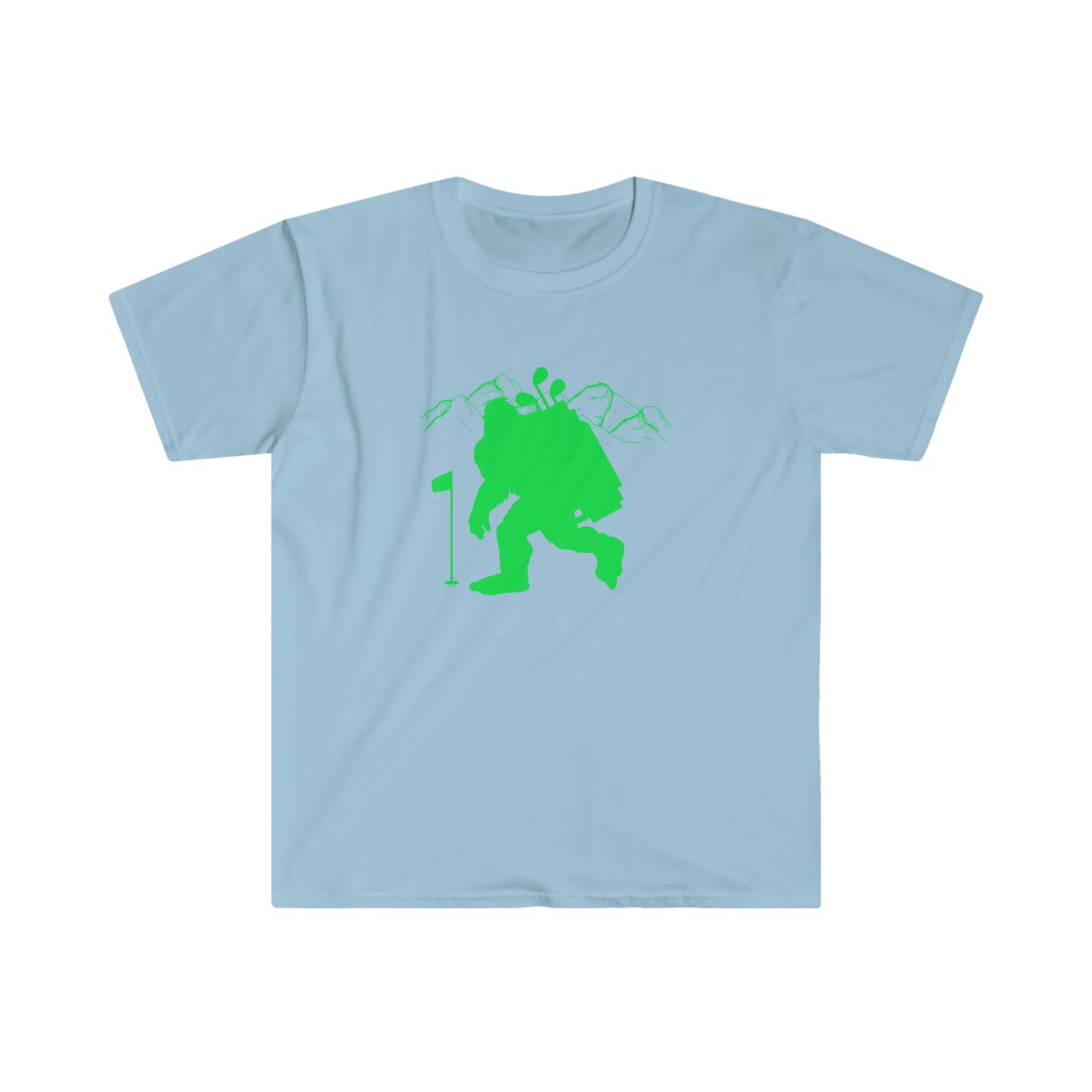 Golfin' Bigfoot Unisex Softstyle T-Shirt