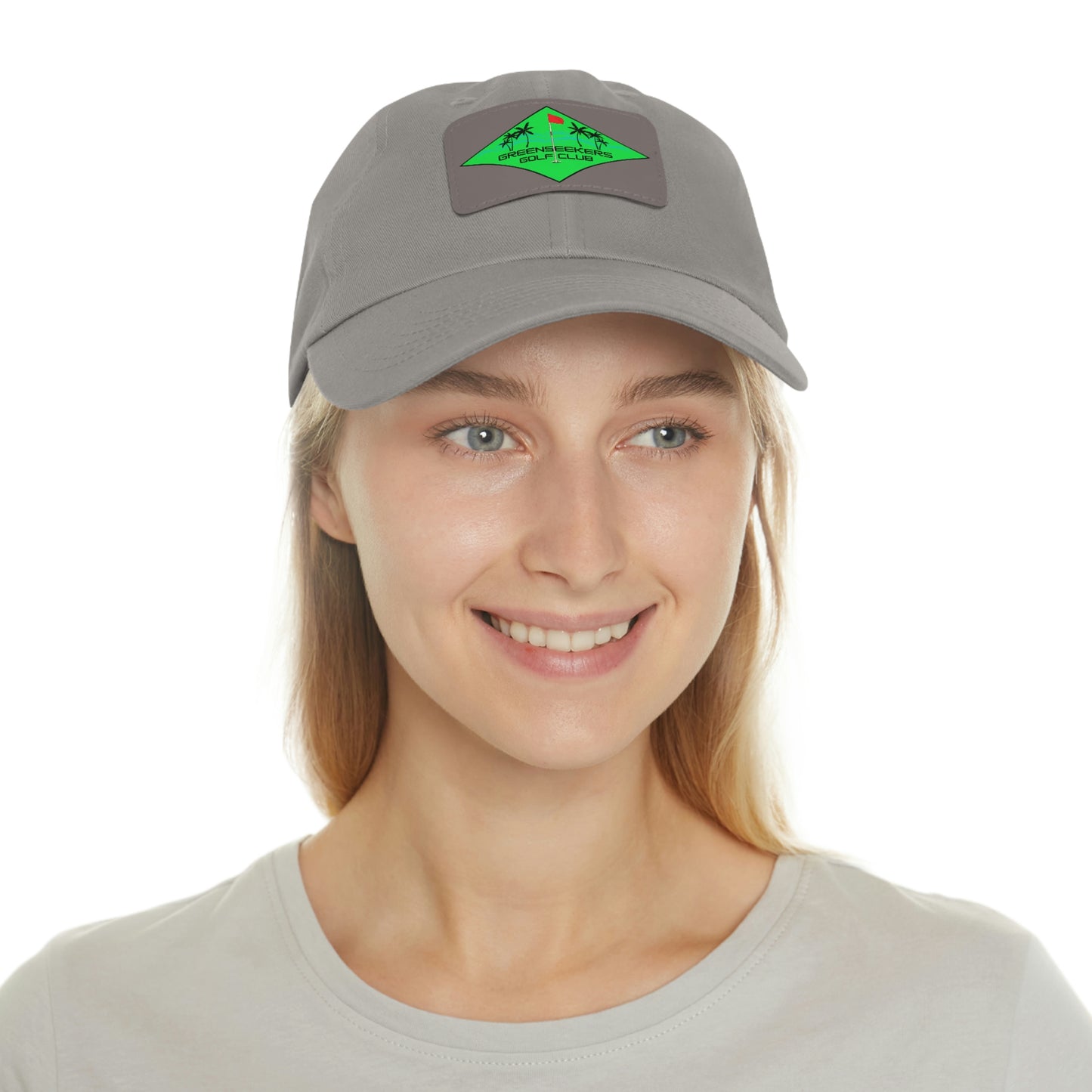 Greenseekers Beach Dad Hat with Leather Patch