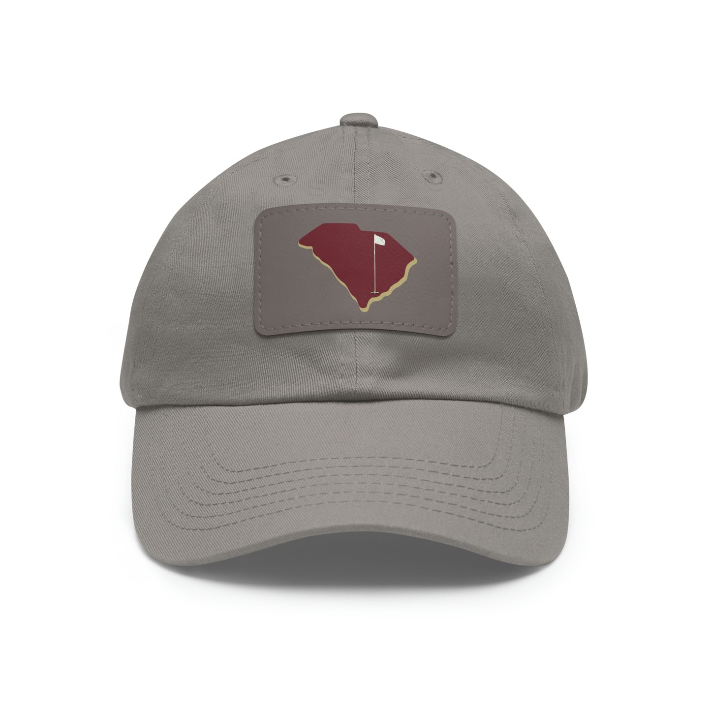 Cougs Dad Hat with Leather Patch