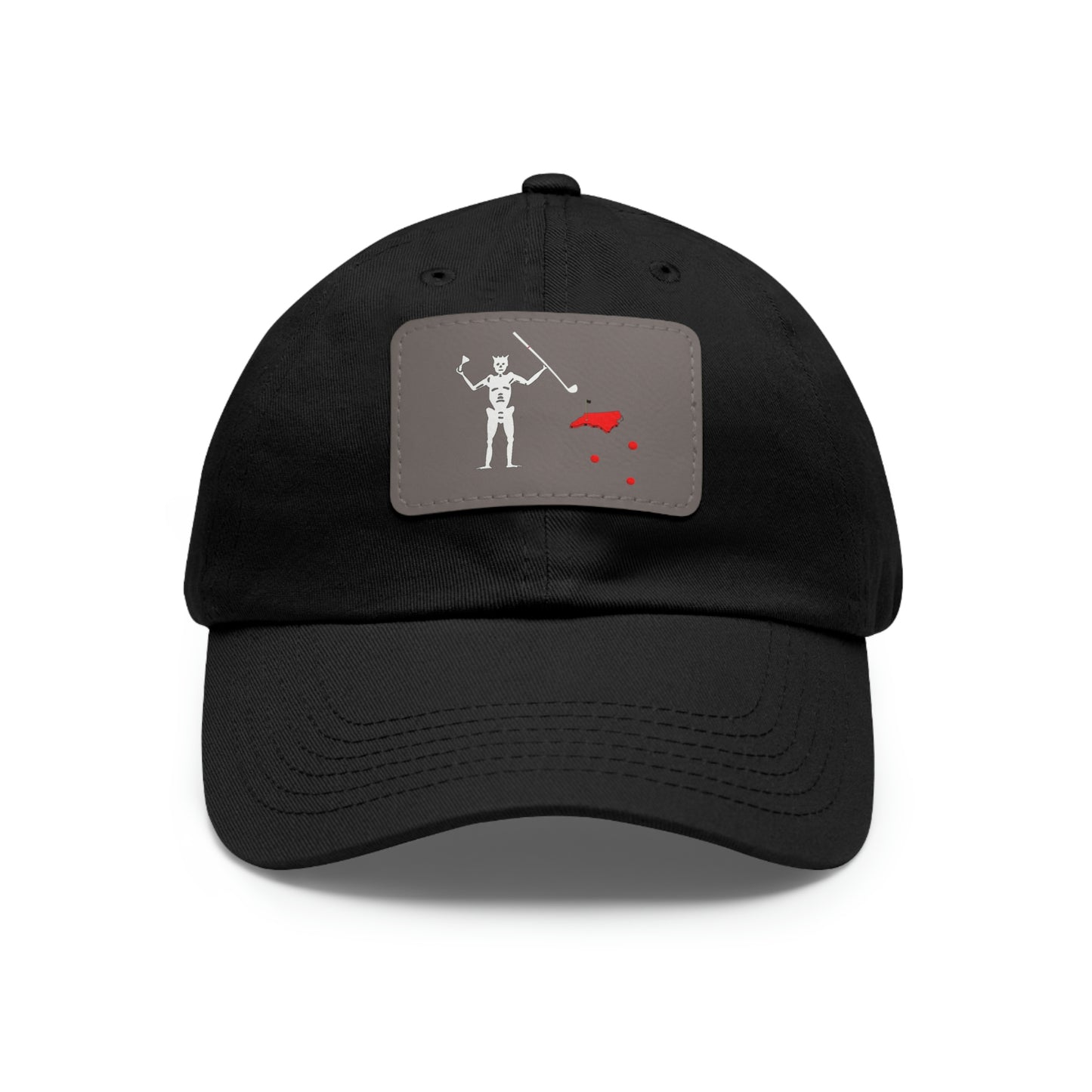 Blackbeard Dad Hat with Leather Patch