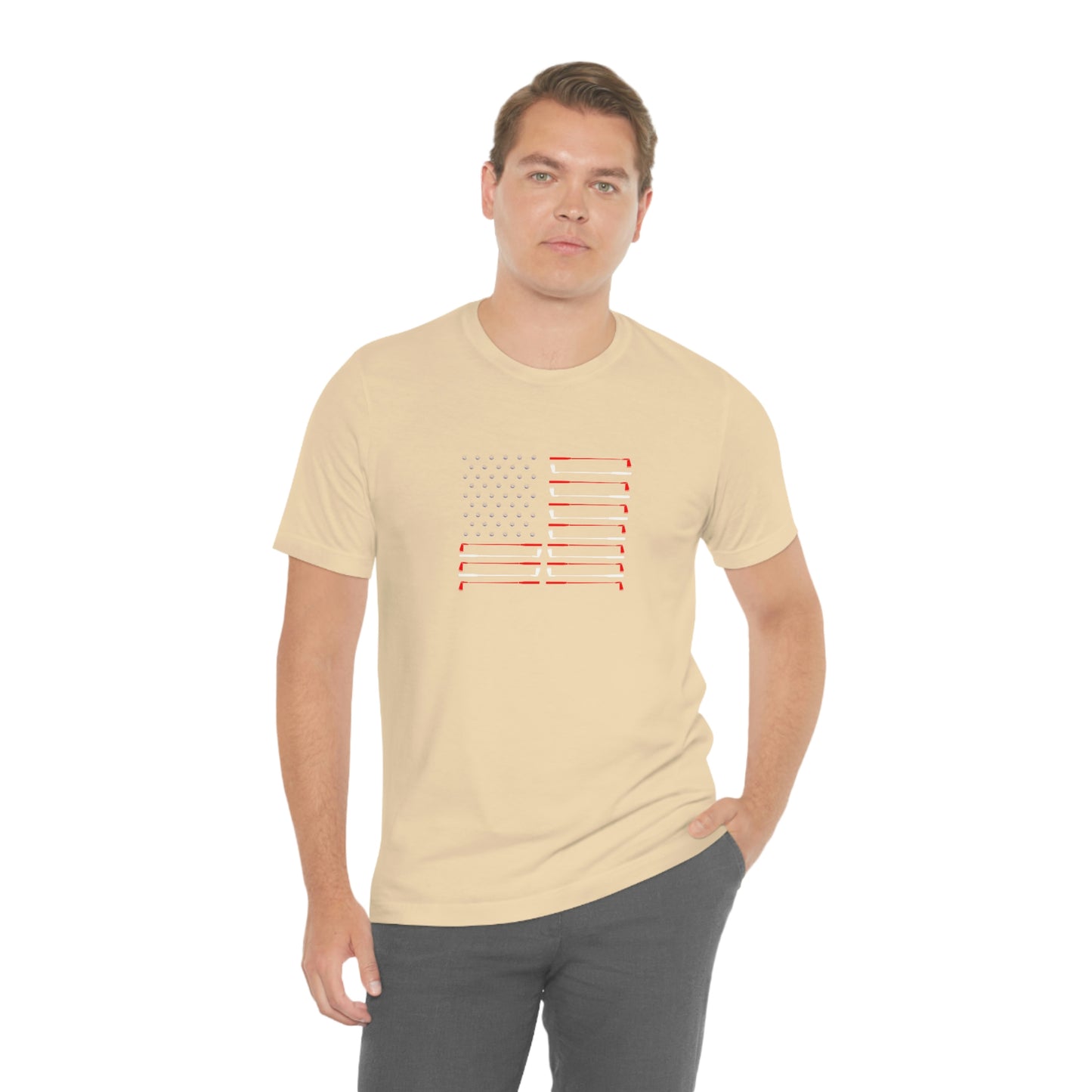 US Flag Unisex Jersey Short Sleeve Tee