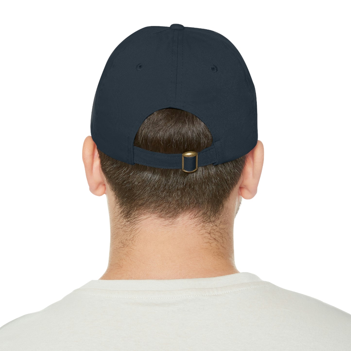 Golf Hat with Leather Patch (Round)