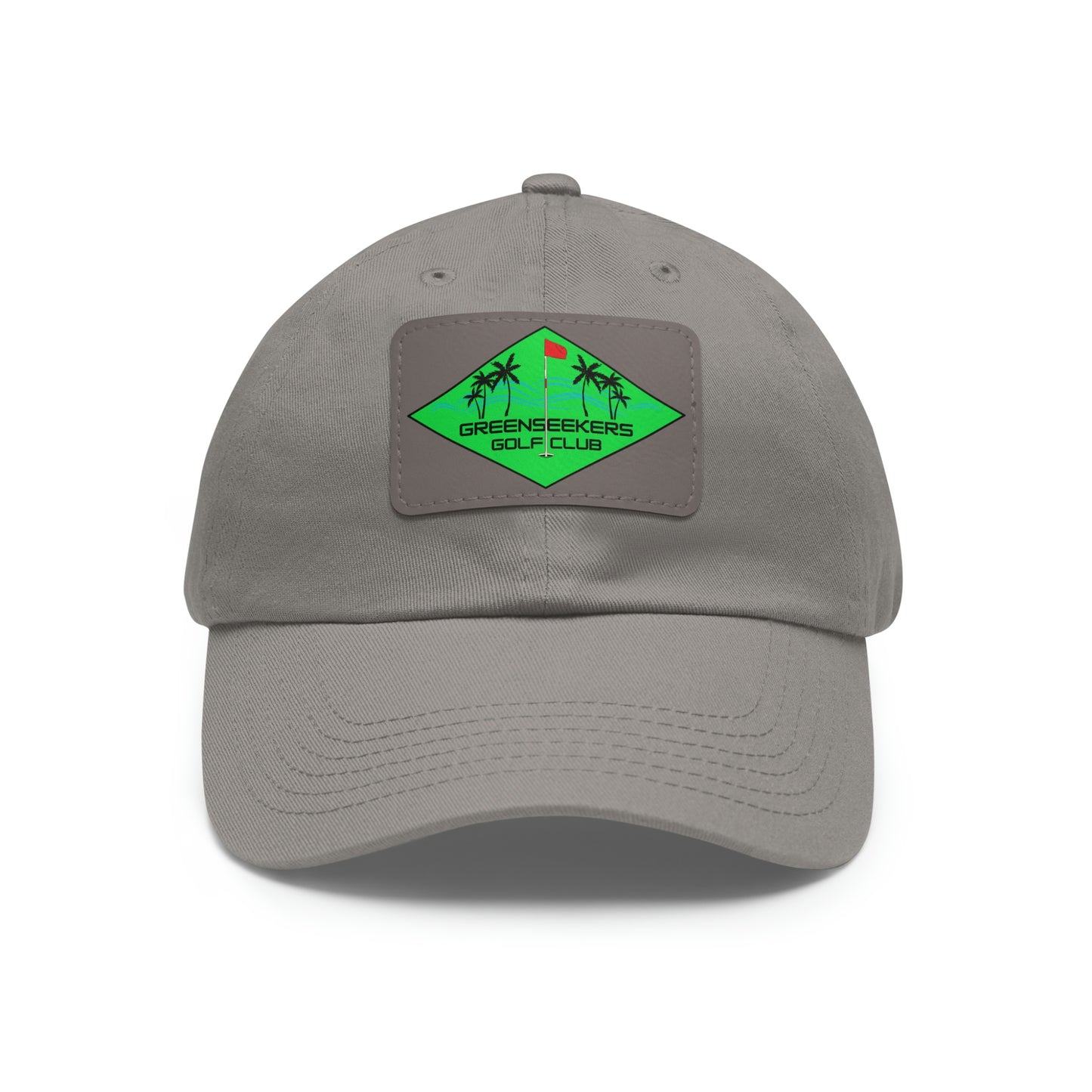 Greenseekers Beach Dad Hat with Leather Patch