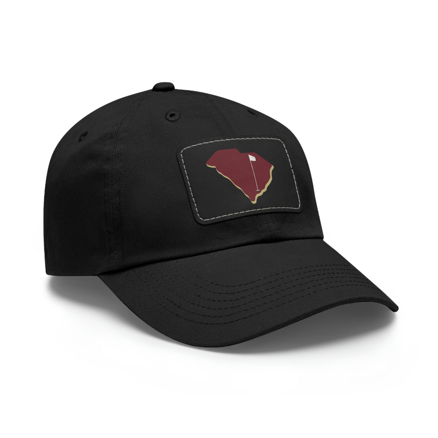 Cougs Dad Hat with Leather Patch