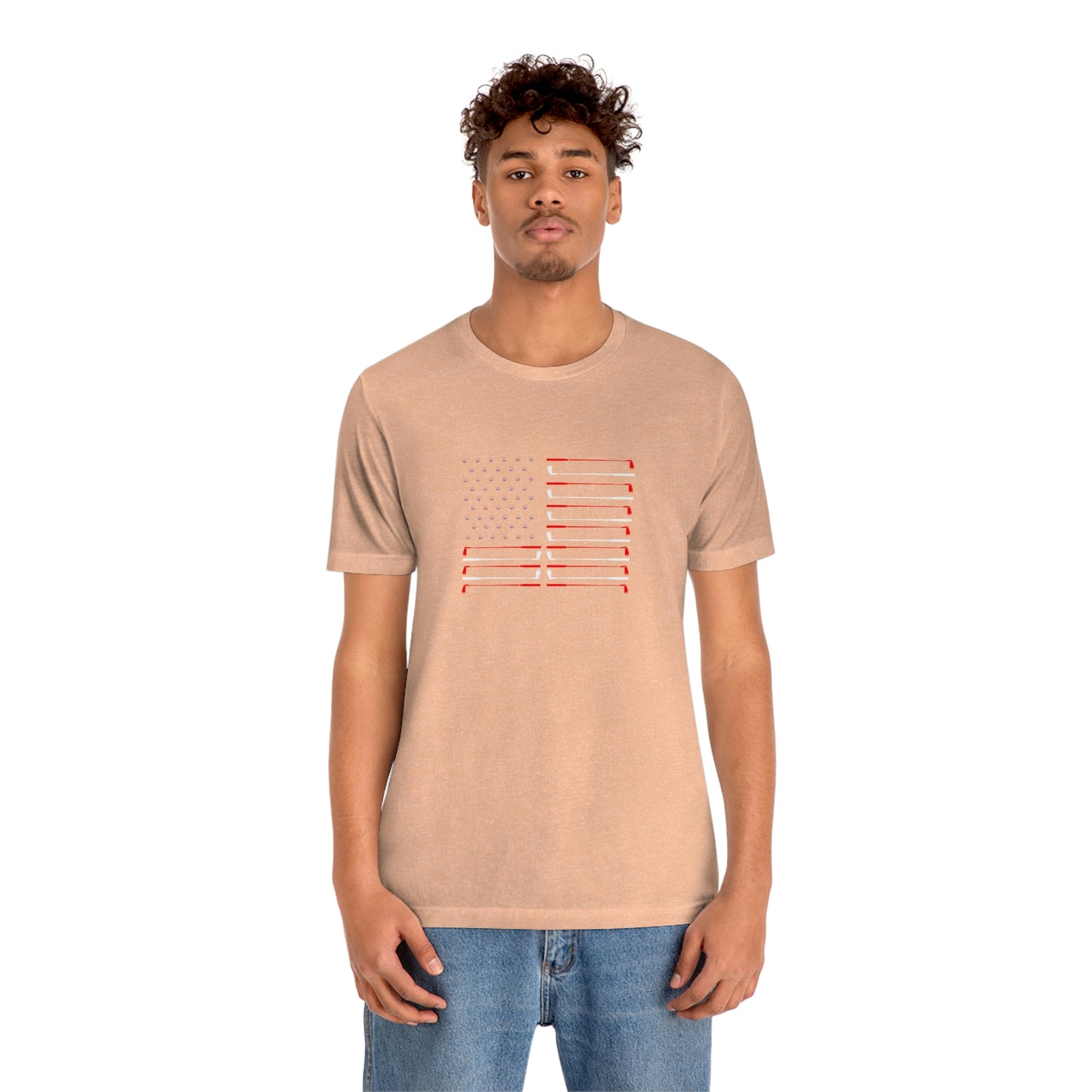 US Flag Unisex Jersey Short Sleeve Tee