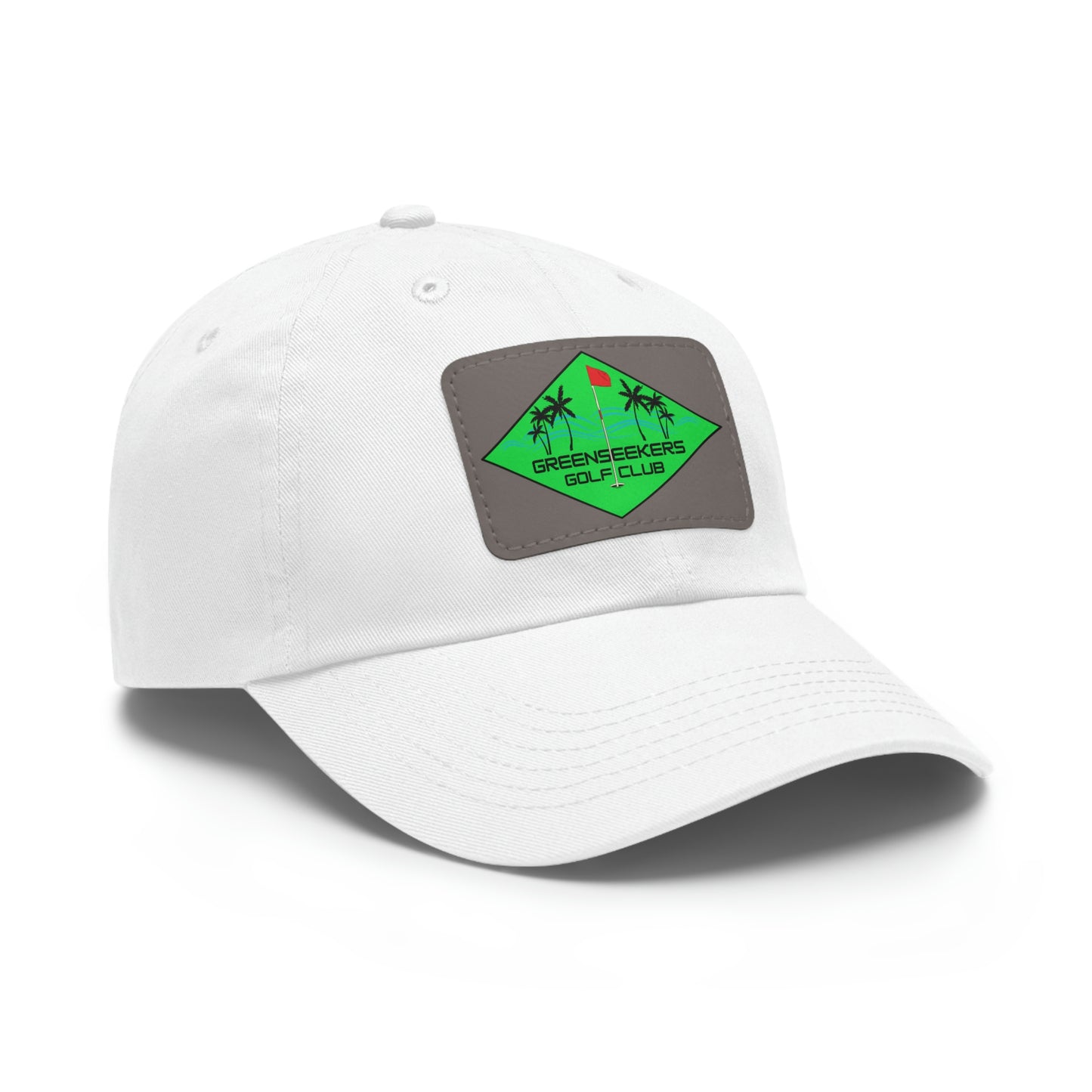 Greenseekers Beach Dad Hat with Leather Patch