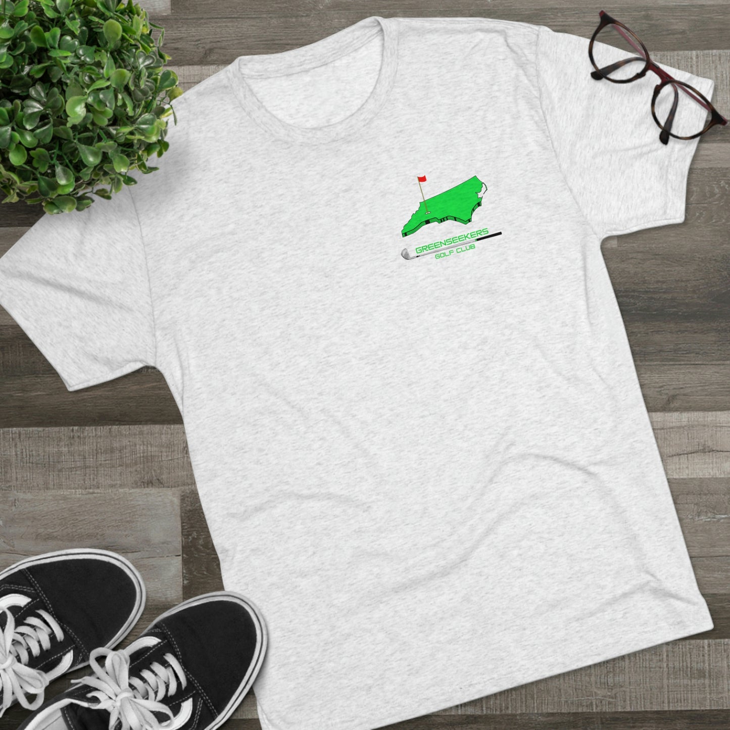 Greenseekers Chest Unisex Tri-Blend Crew Tee