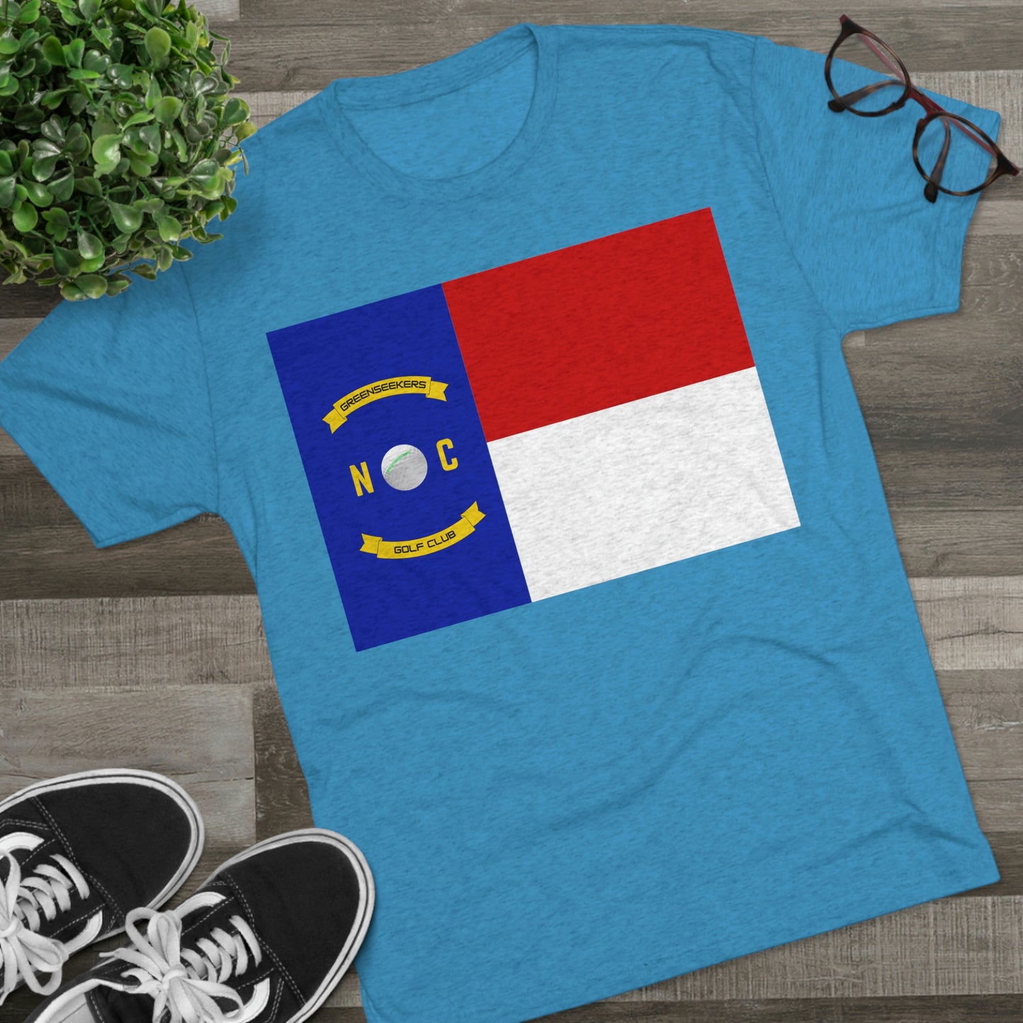 NC Flag Unisex Tri-Blend Crew Tee