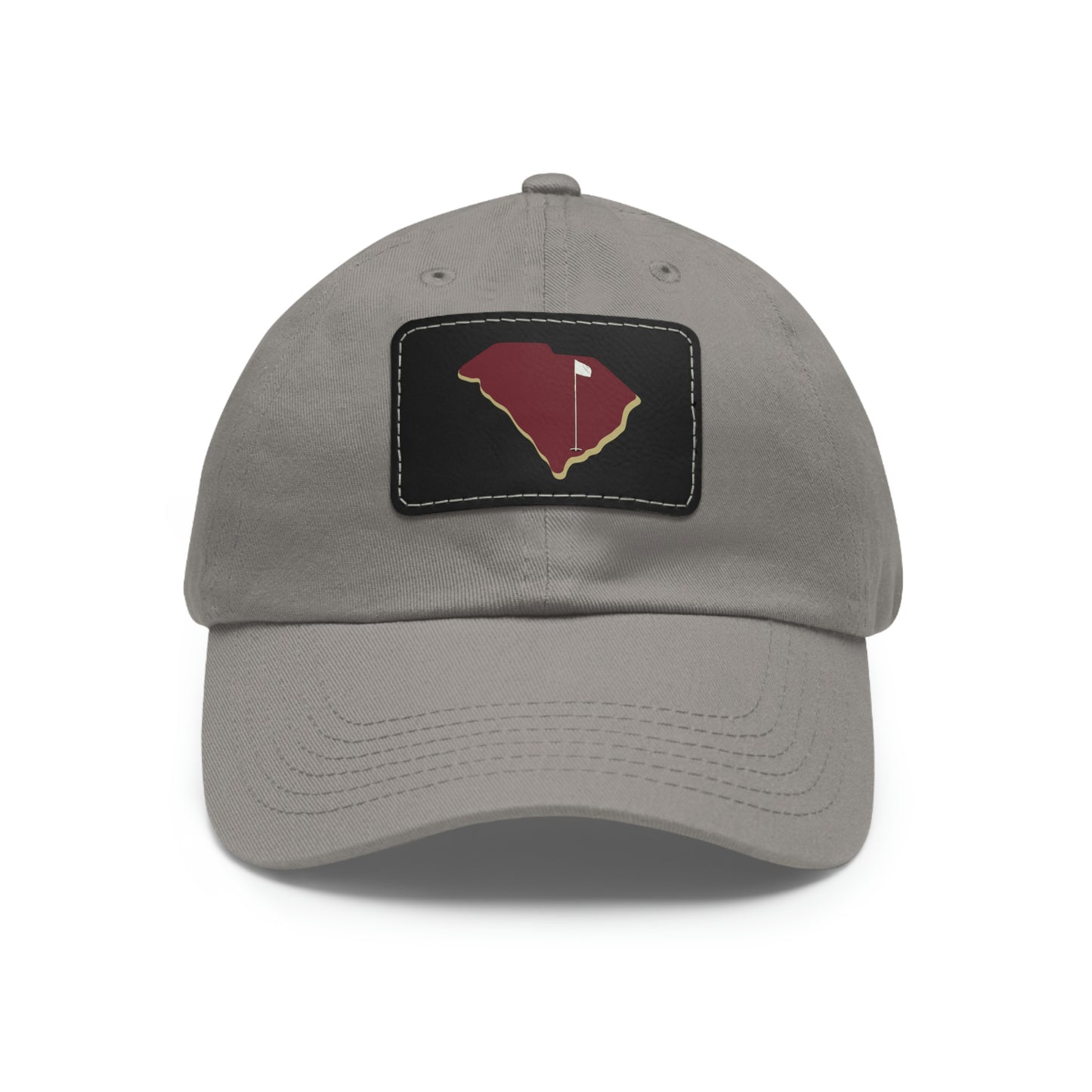 Cougs Dad Hat with Leather Patch