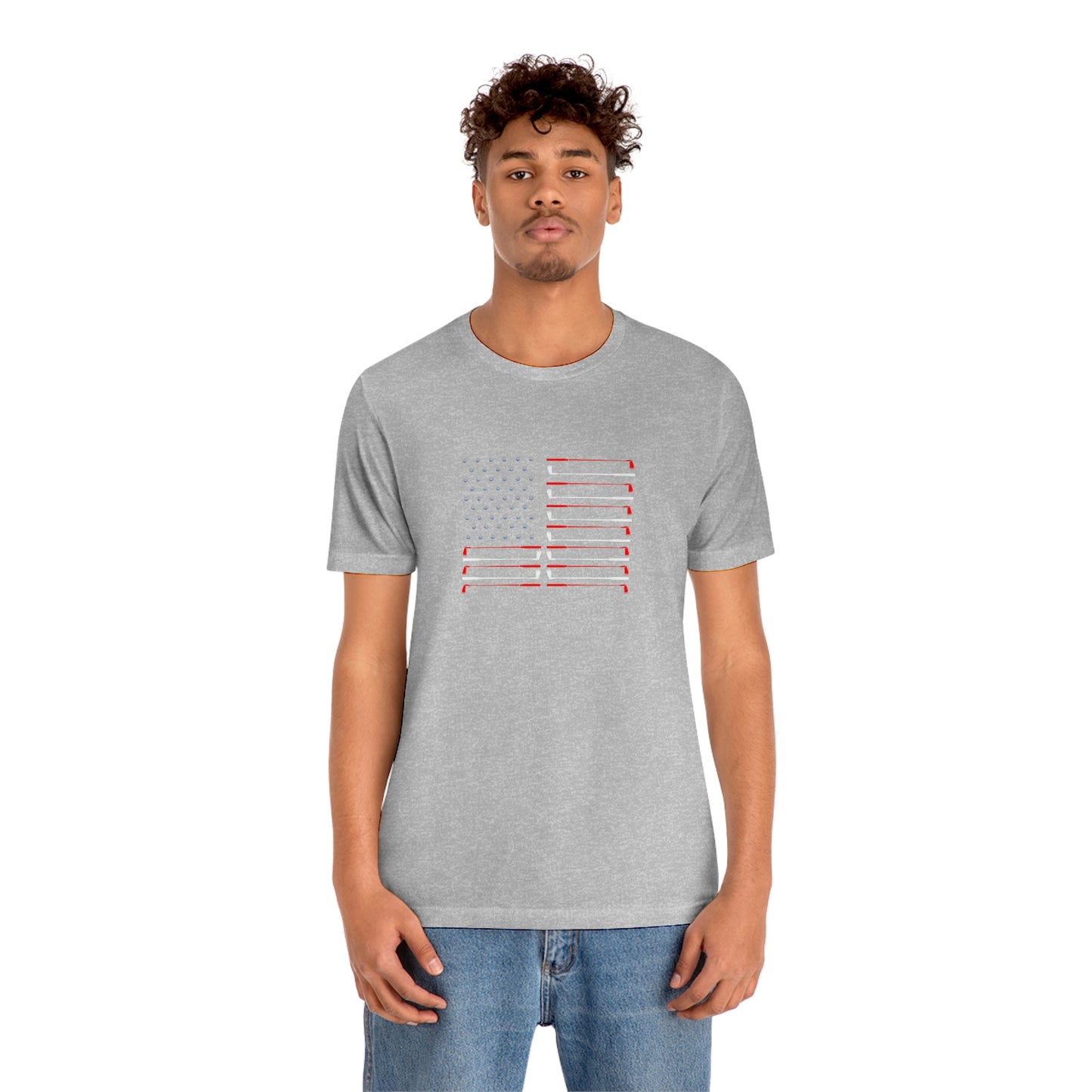 US Flag Unisex Jersey Short Sleeve Tee