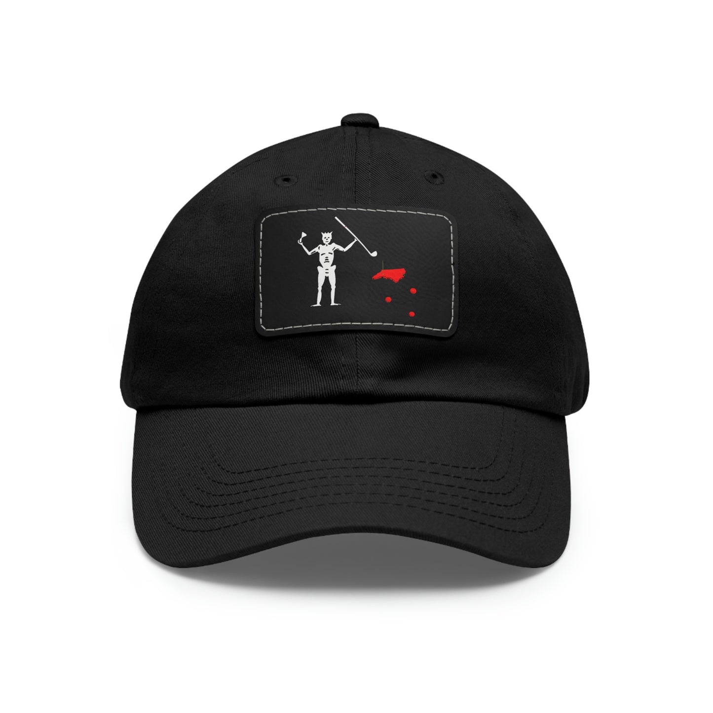 Blackbeard Dad Hat with Leather Patch