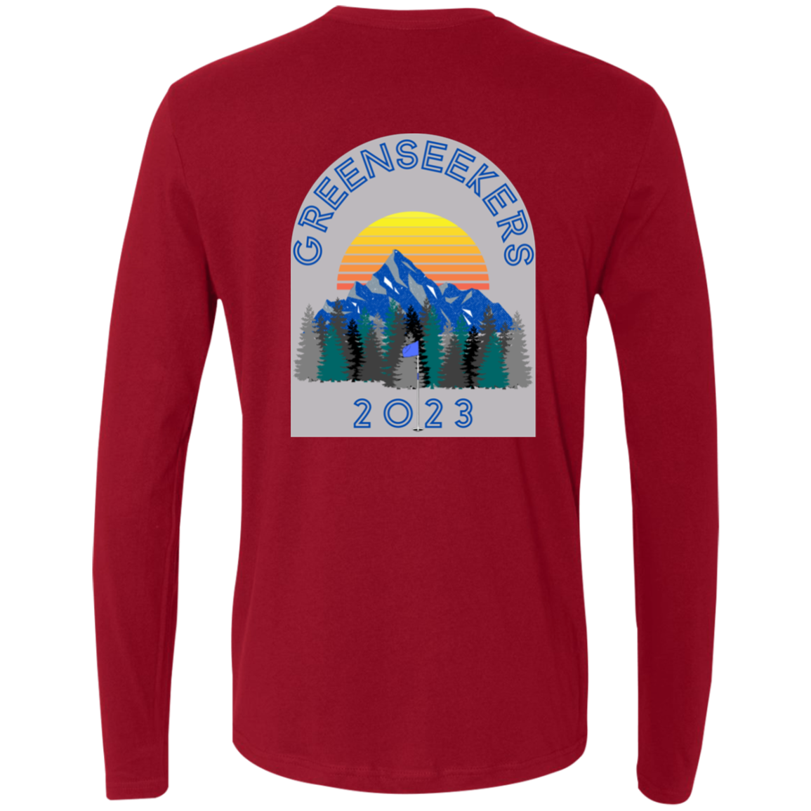 Mountain Sunrise Men's Premium LS