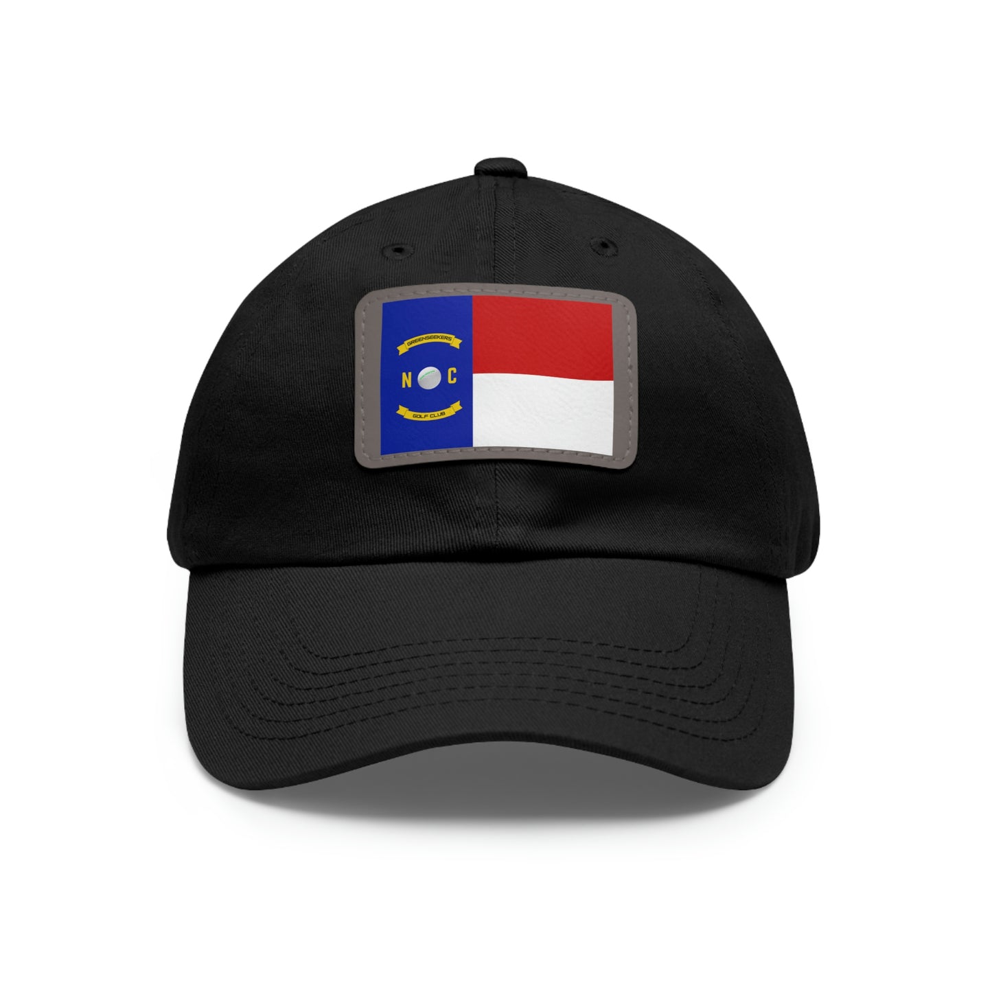 NC Flag Hat with Leather Patch