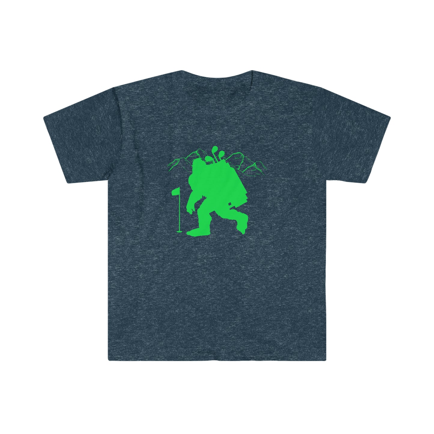 Golfin' Bigfoot Unisex Softstyle T-Shirt