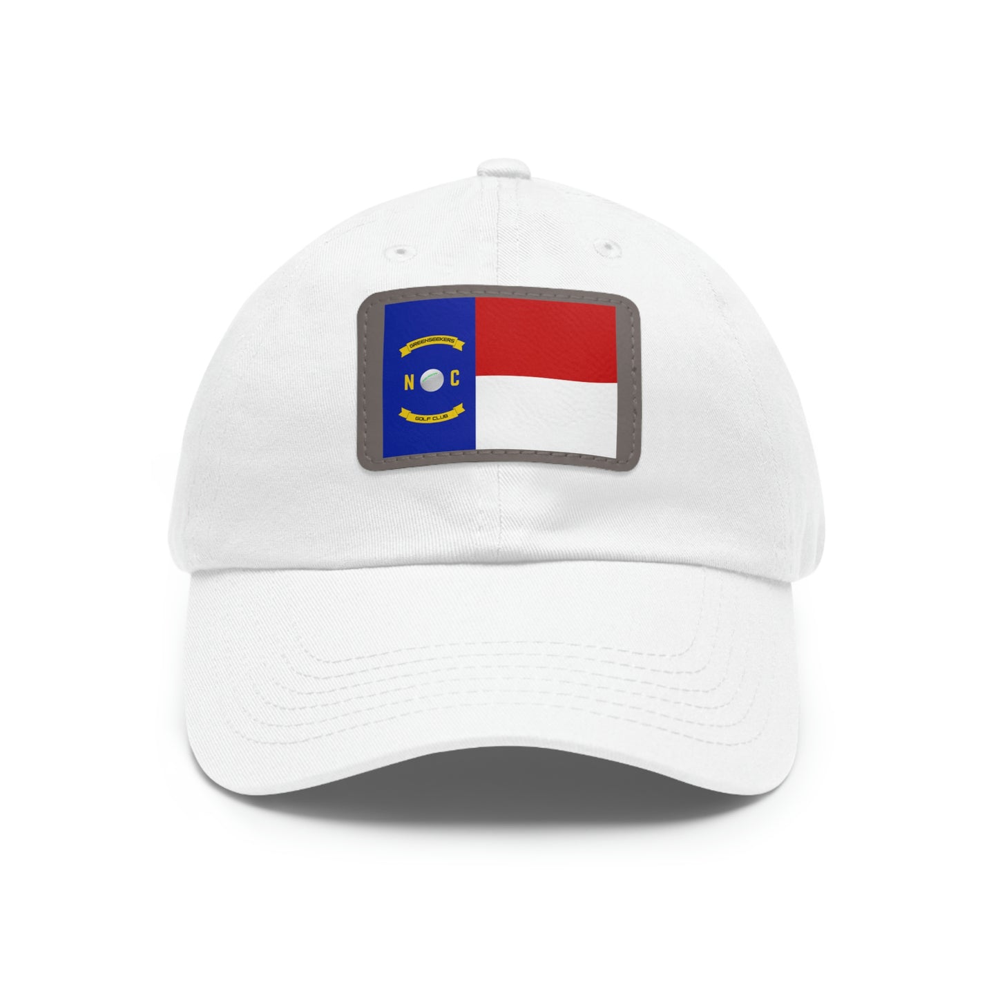 NC Flag Hat with Leather Patch