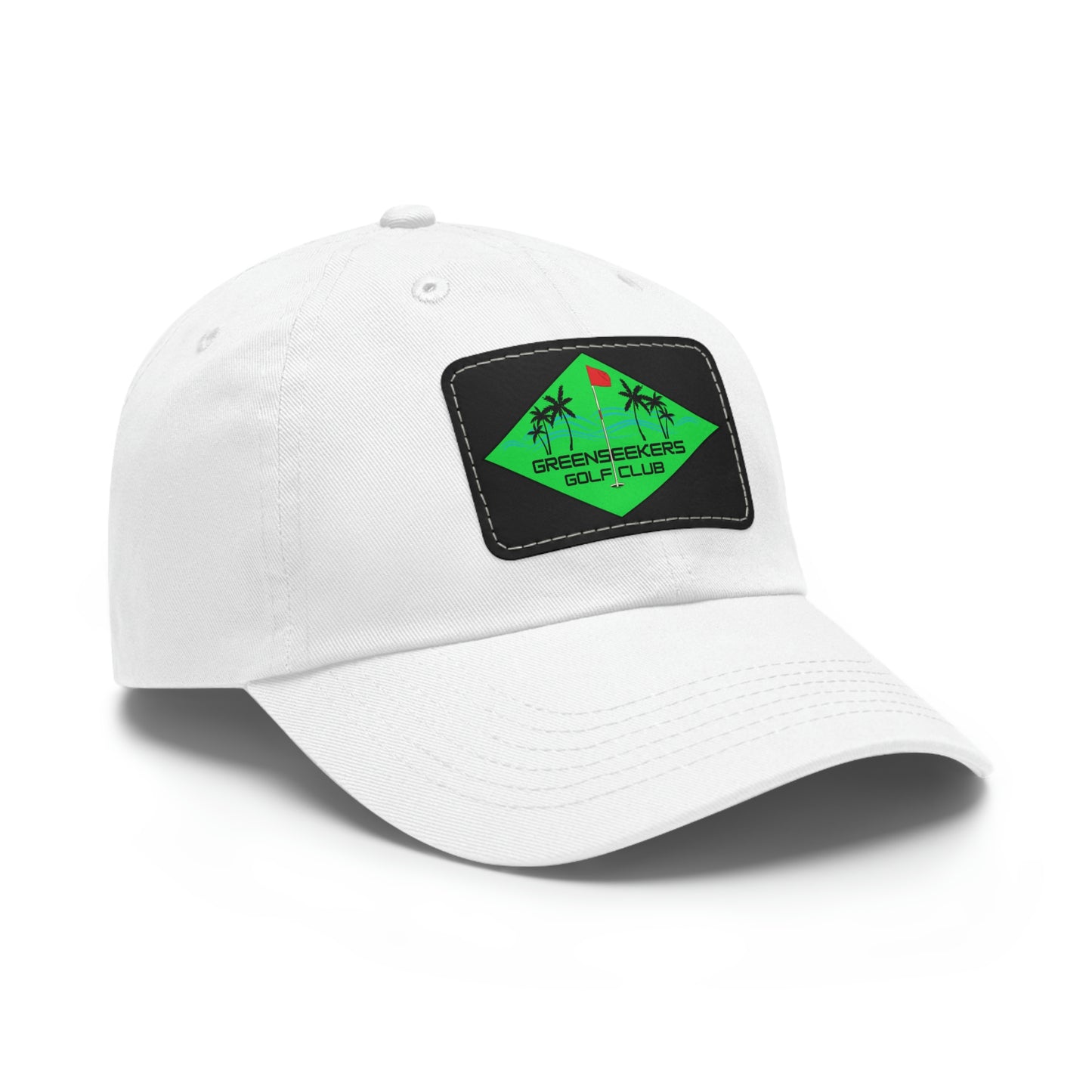 Greenseekers Beach Dad Hat with Leather Patch