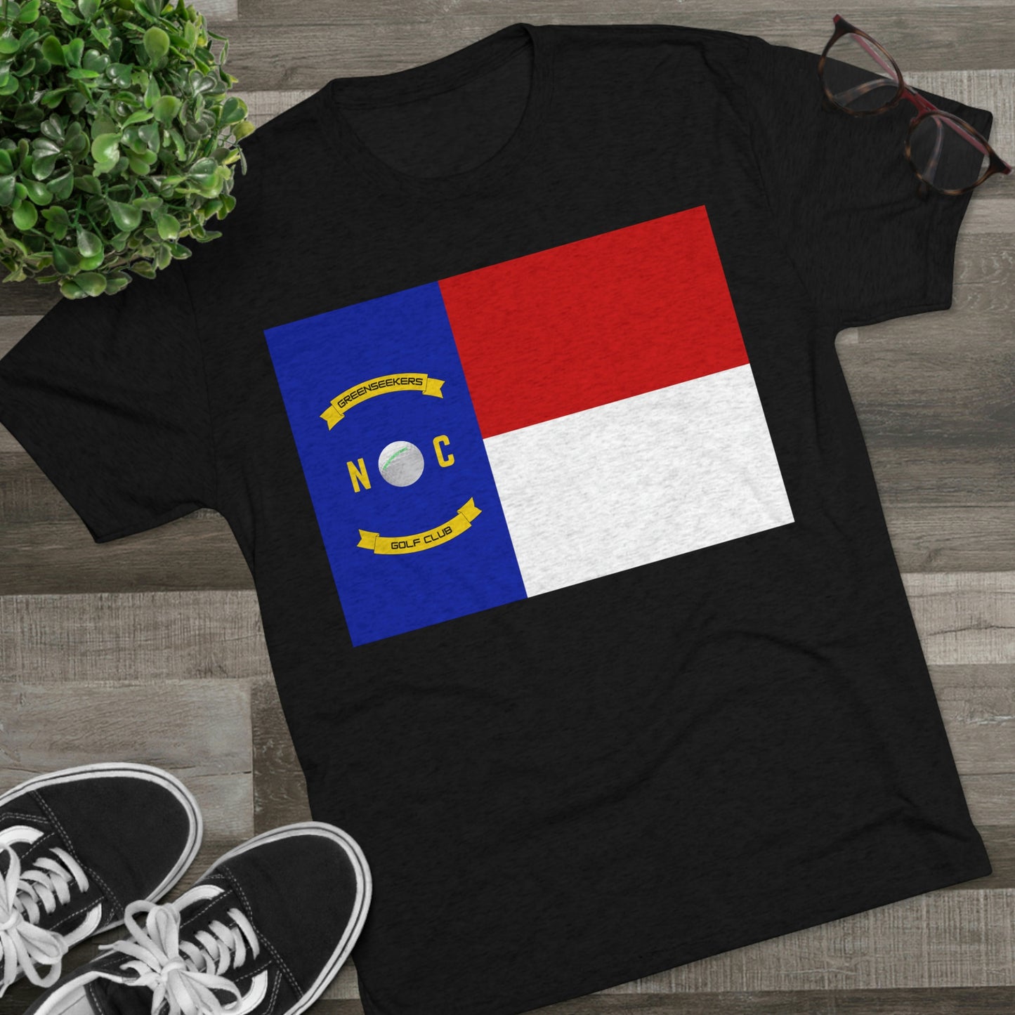 NC Flag Unisex Tri-Blend Crew Tee