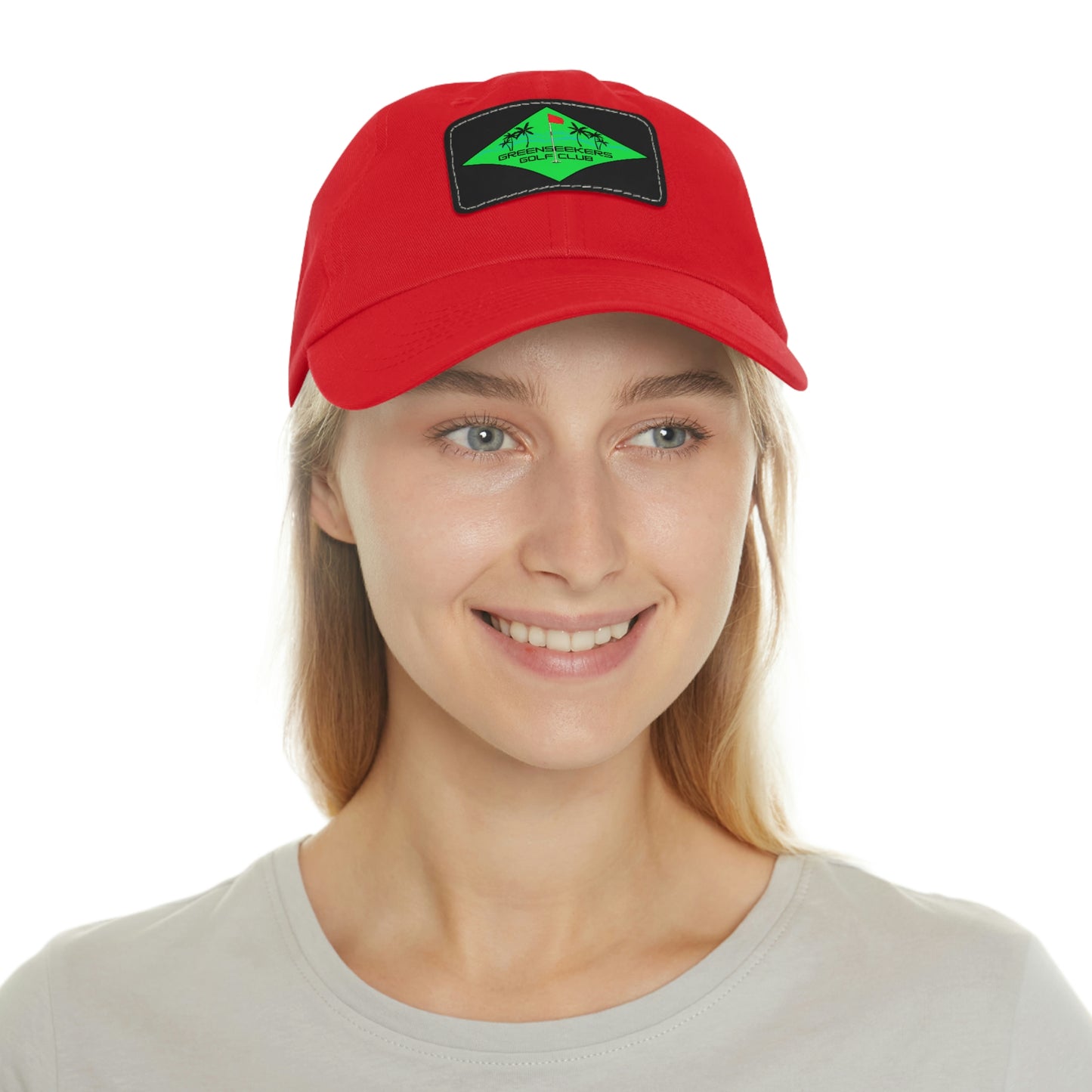 Greenseekers Beach Dad Hat with Leather Patch