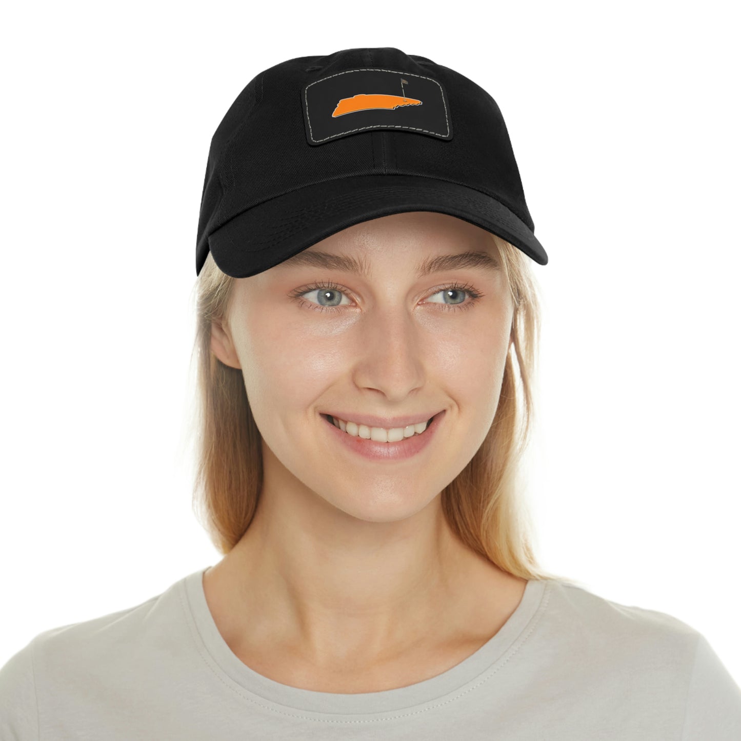 Rocky Top Hat with Leather Patch (Rectangle)