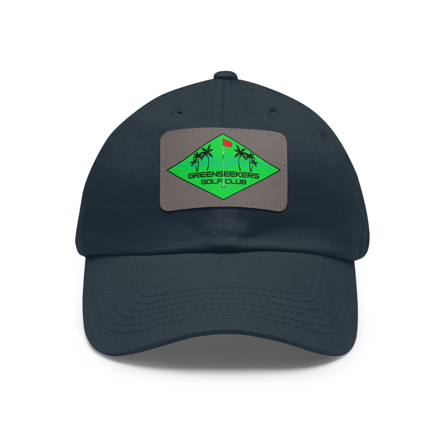 Greenseekers Beach Dad Hat with Leather Patch