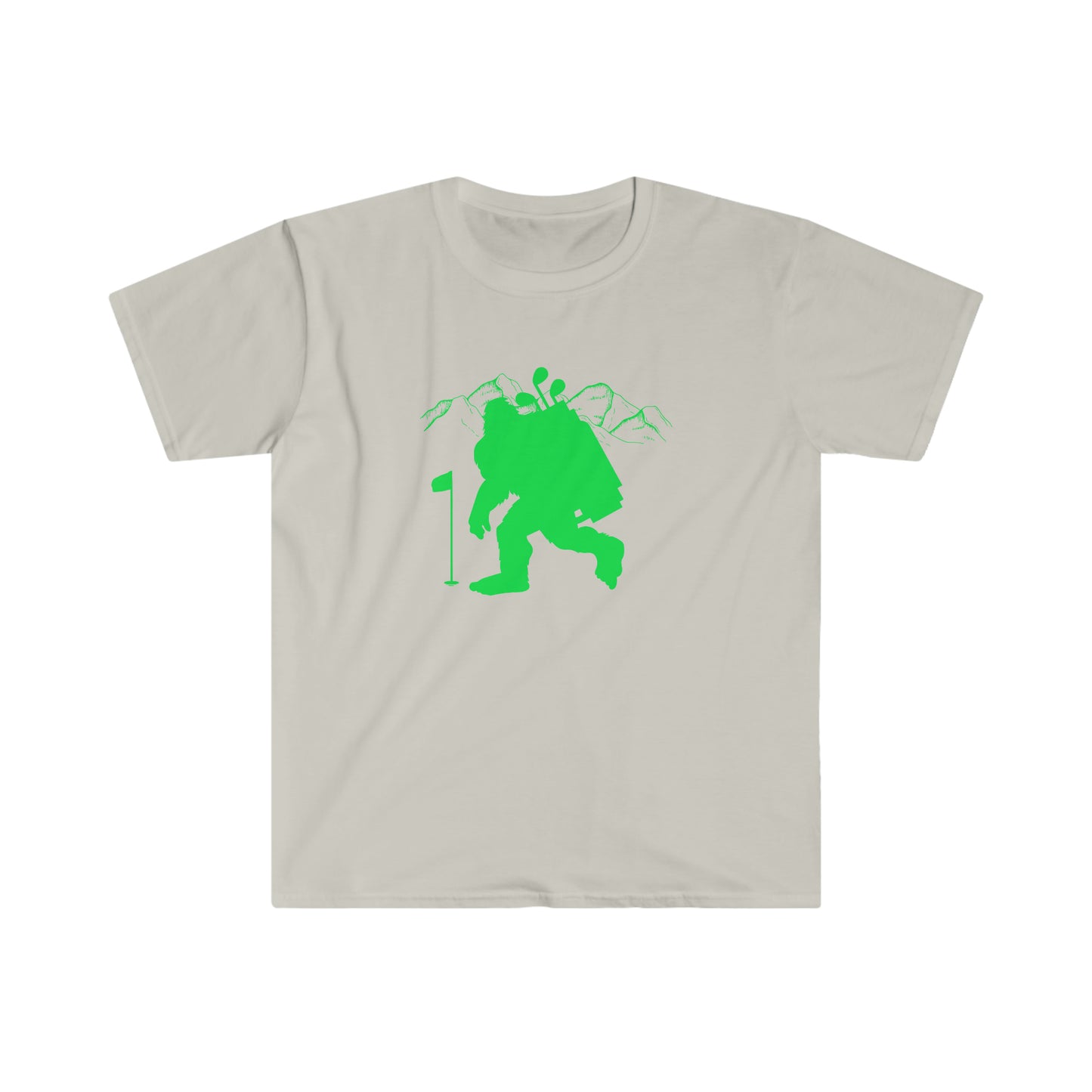 Golfin' Bigfoot Unisex Softstyle T-Shirt