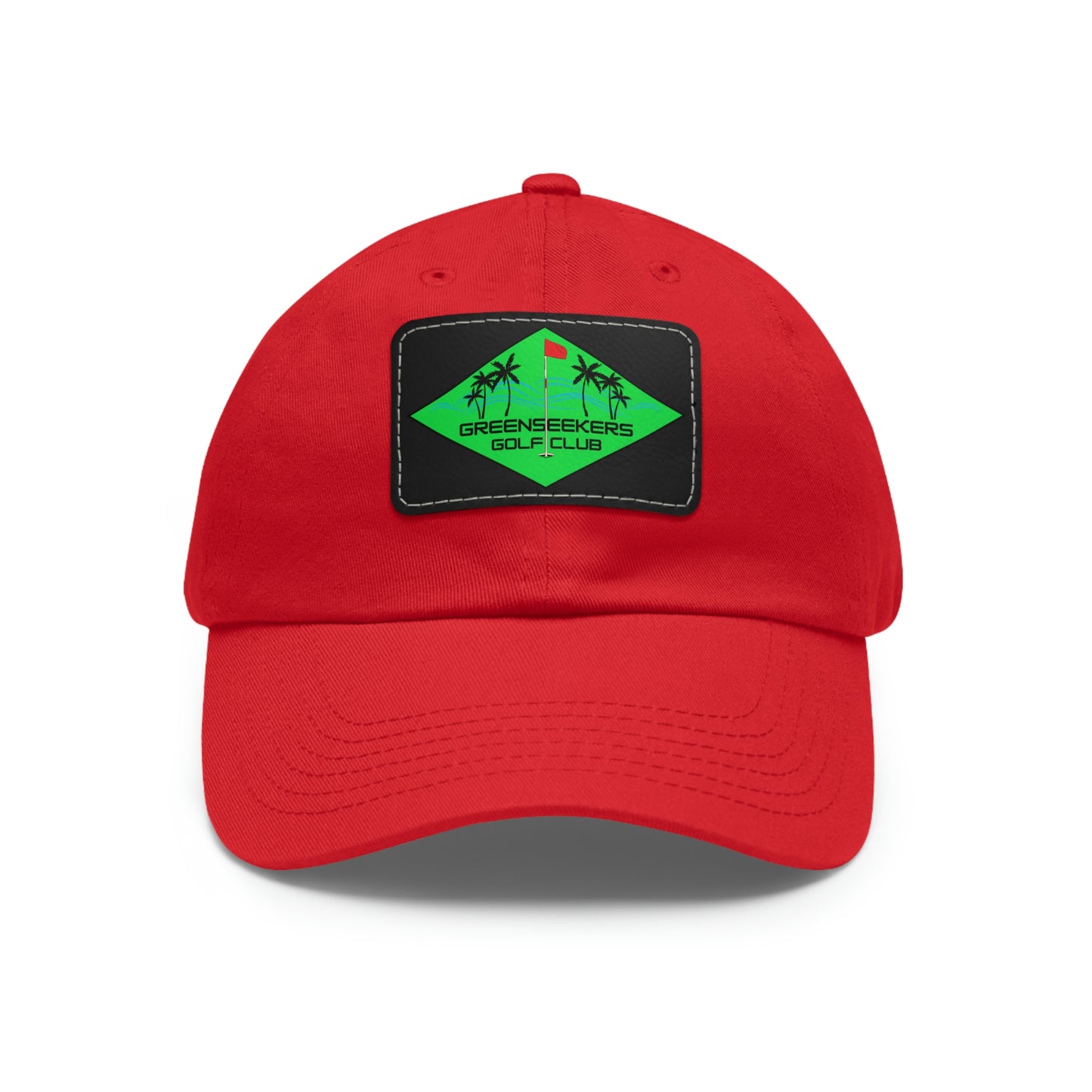 Greenseekers Beach Dad Hat with Leather Patch