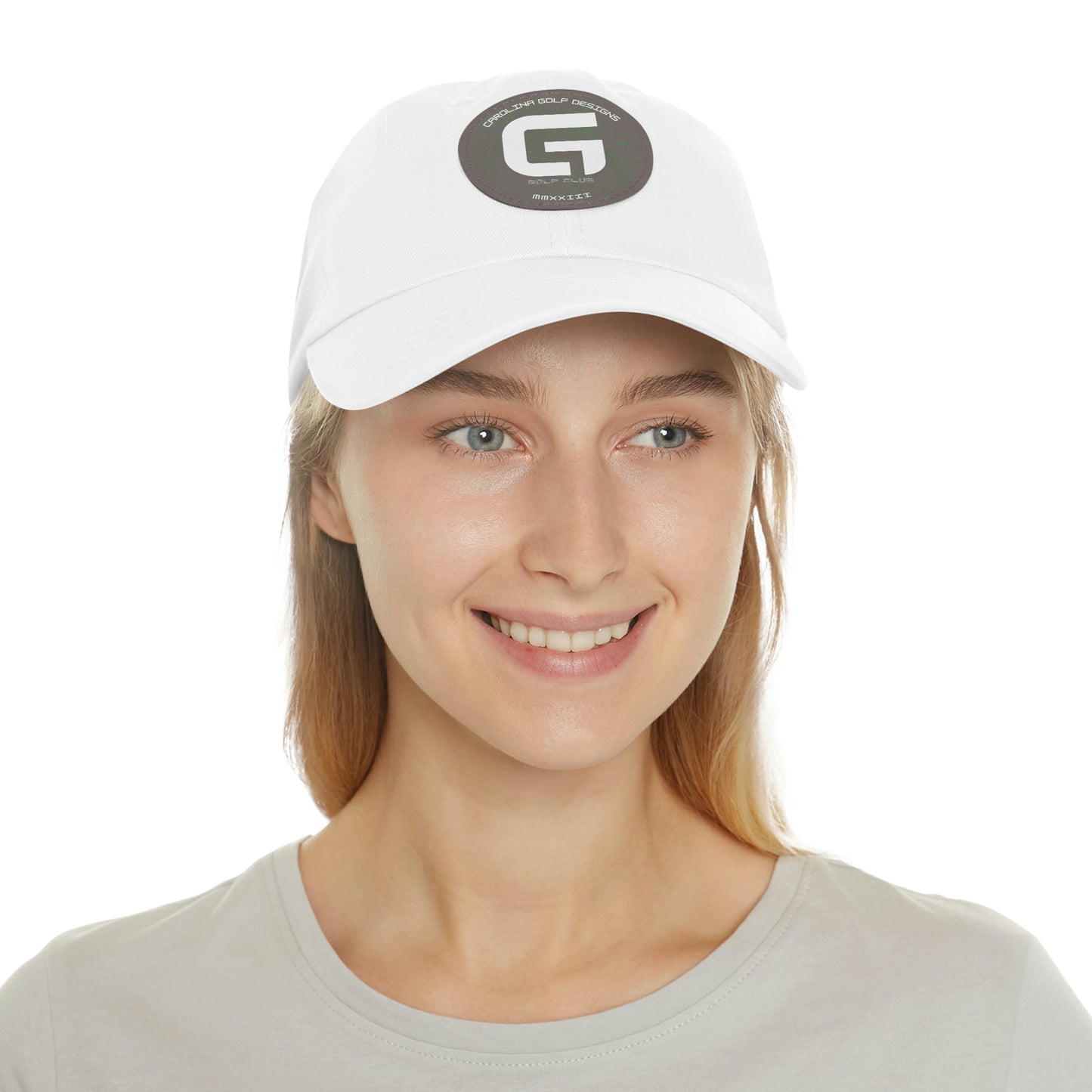 G Logo hat with Leather Patch (Round)