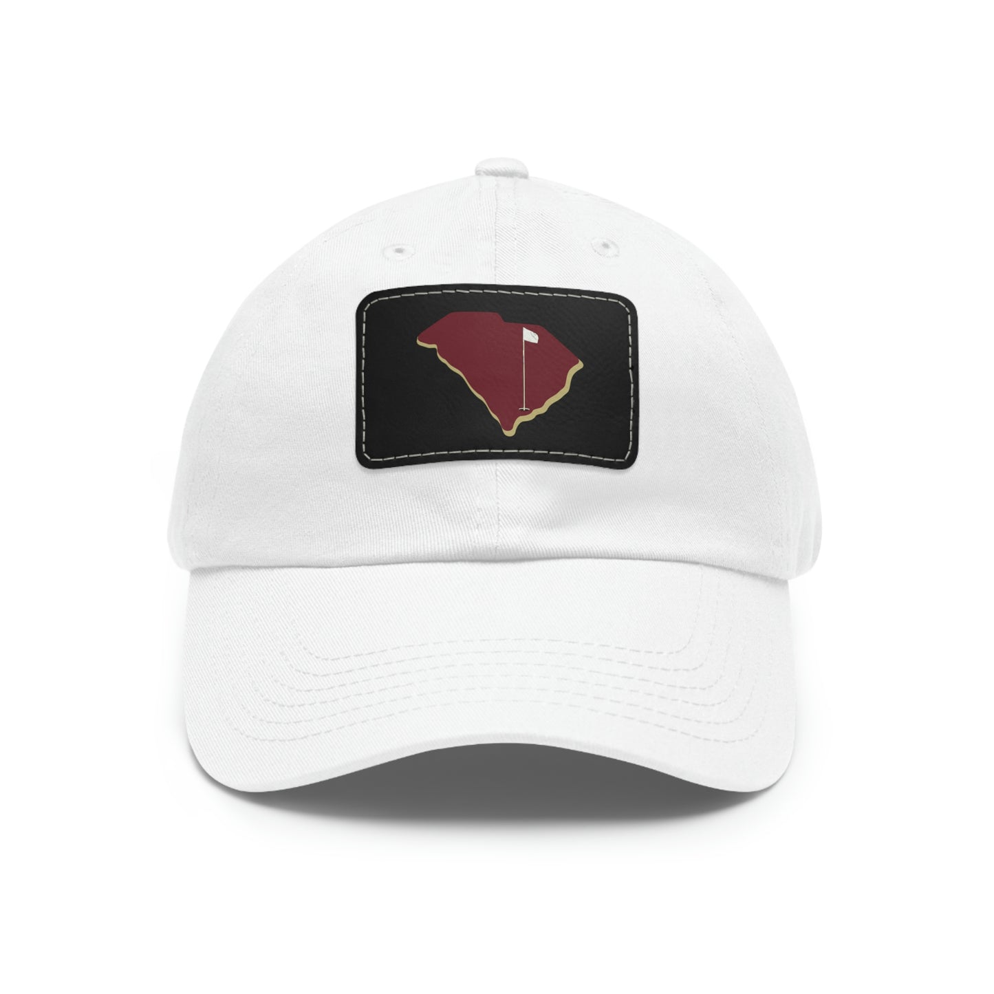 Cougs Dad Hat with Leather Patch