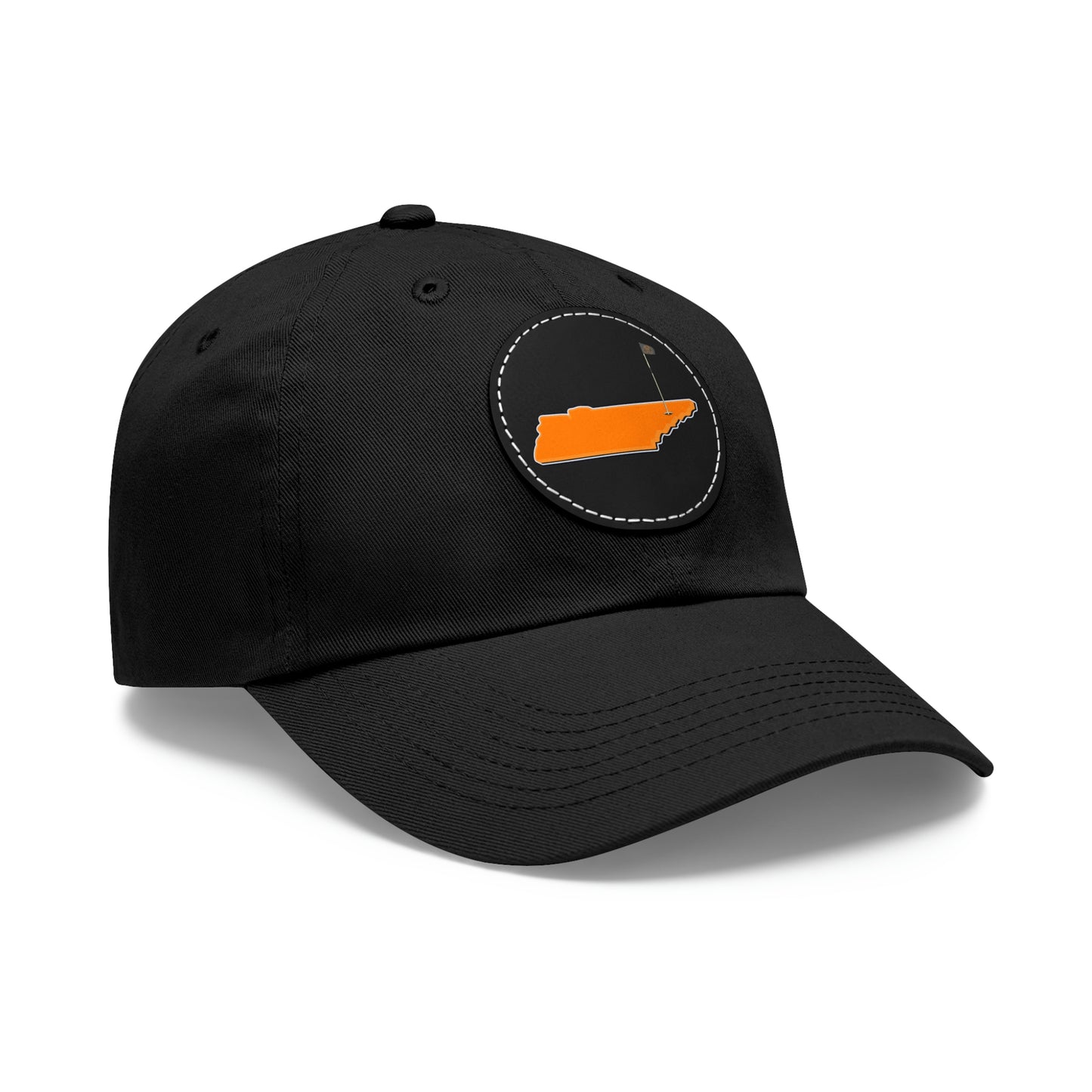 Rocky Top Hat with Leather Patch (Round)