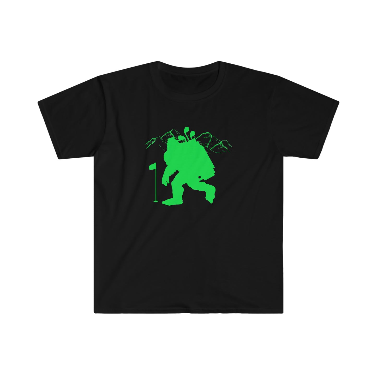 Golfin' Bigfoot Unisex Softstyle T-Shirt