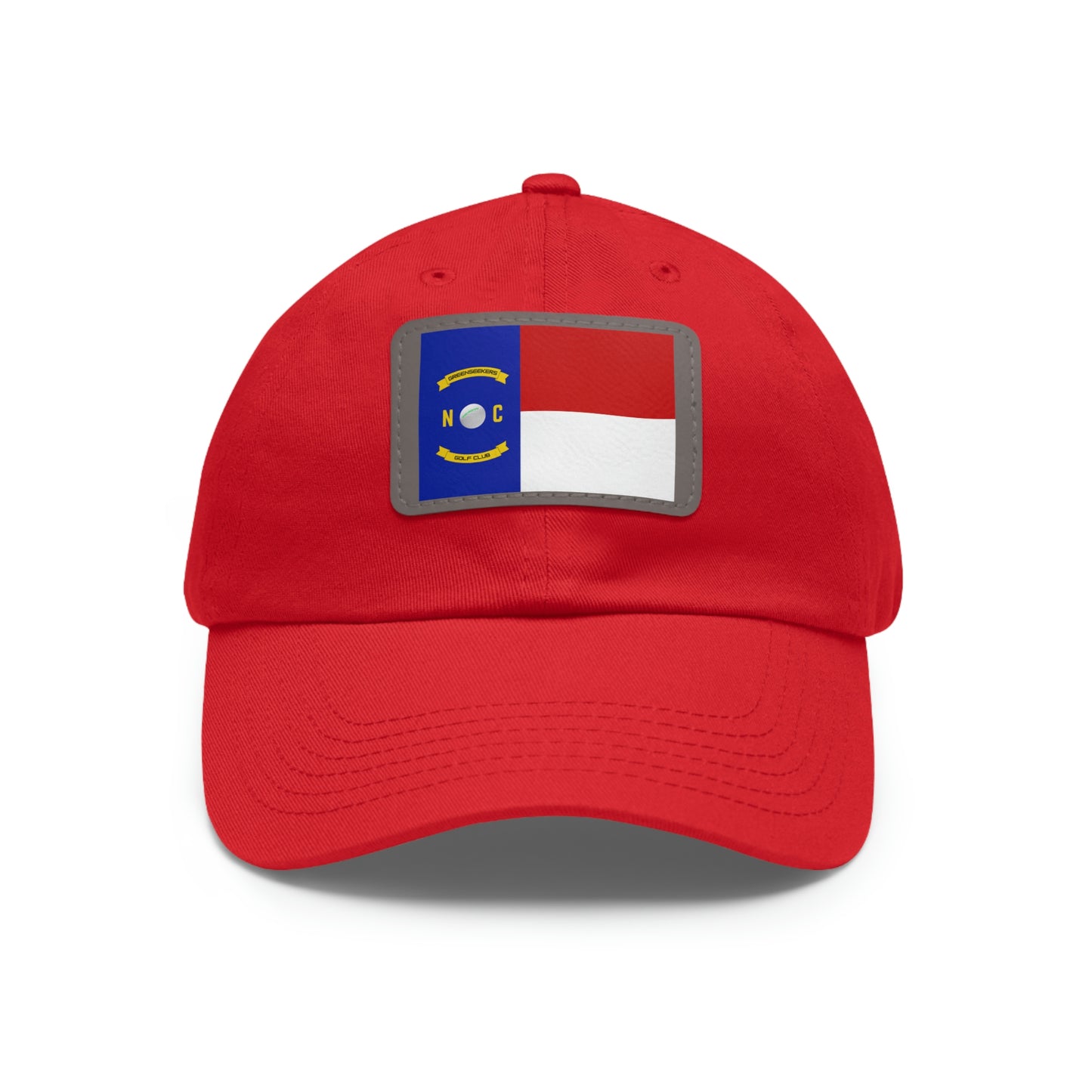 NC Flag Hat with Leather Patch