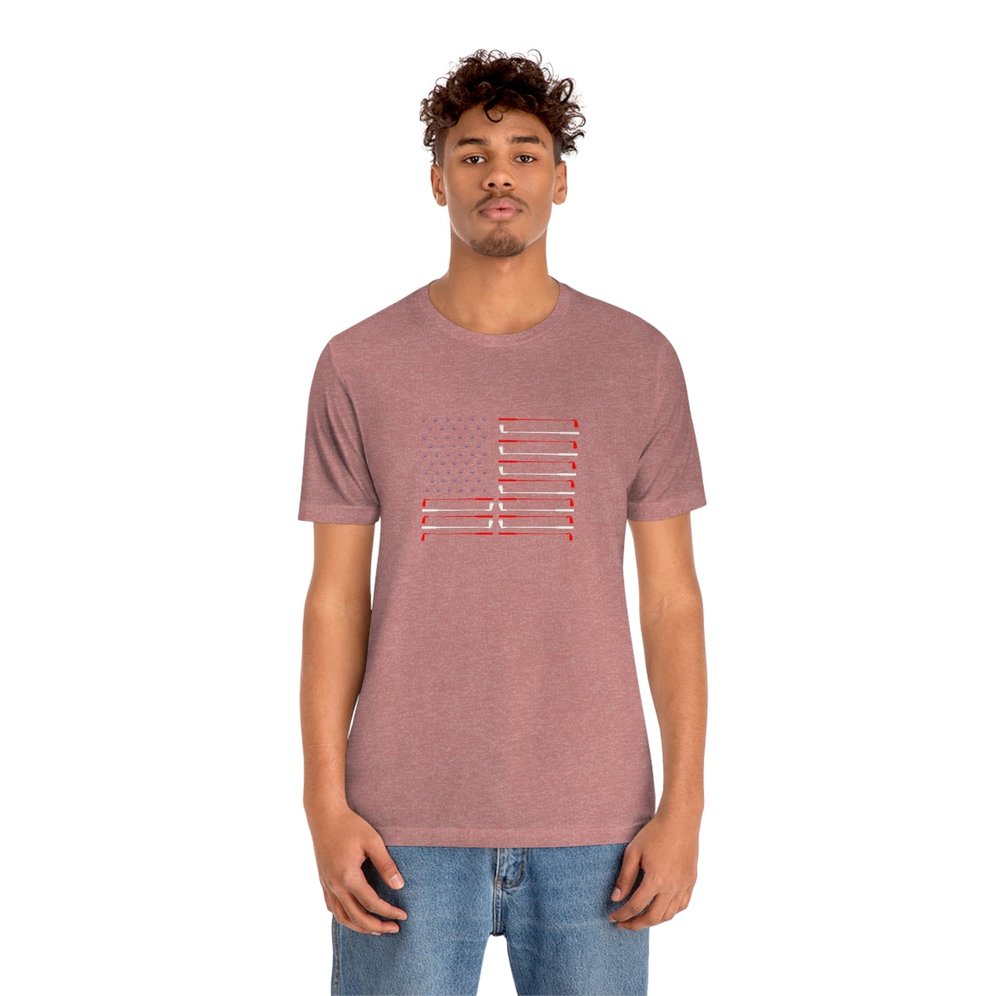 US Flag Unisex Jersey Short Sleeve Tee