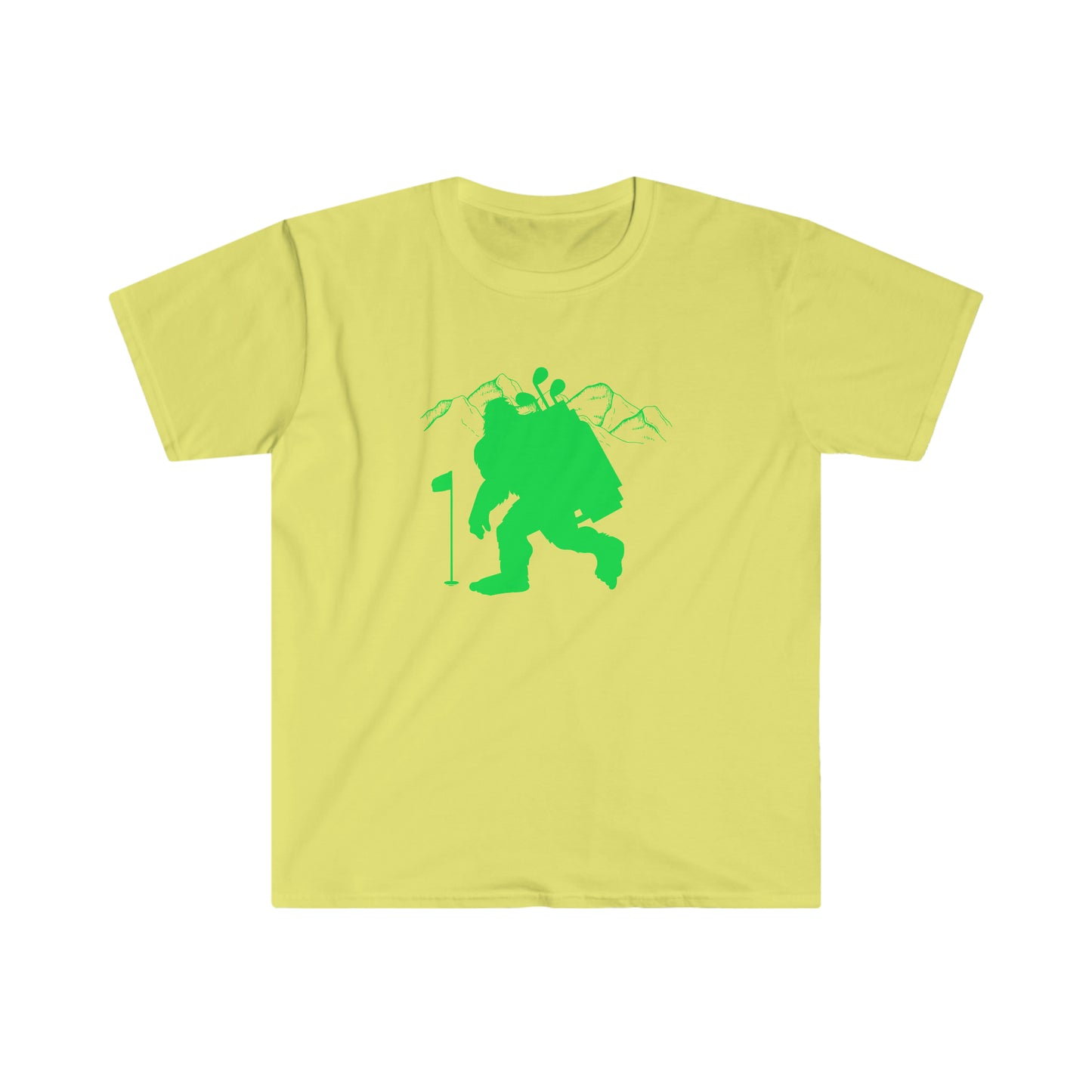 Golfin' Bigfoot Unisex Softstyle T-Shirt