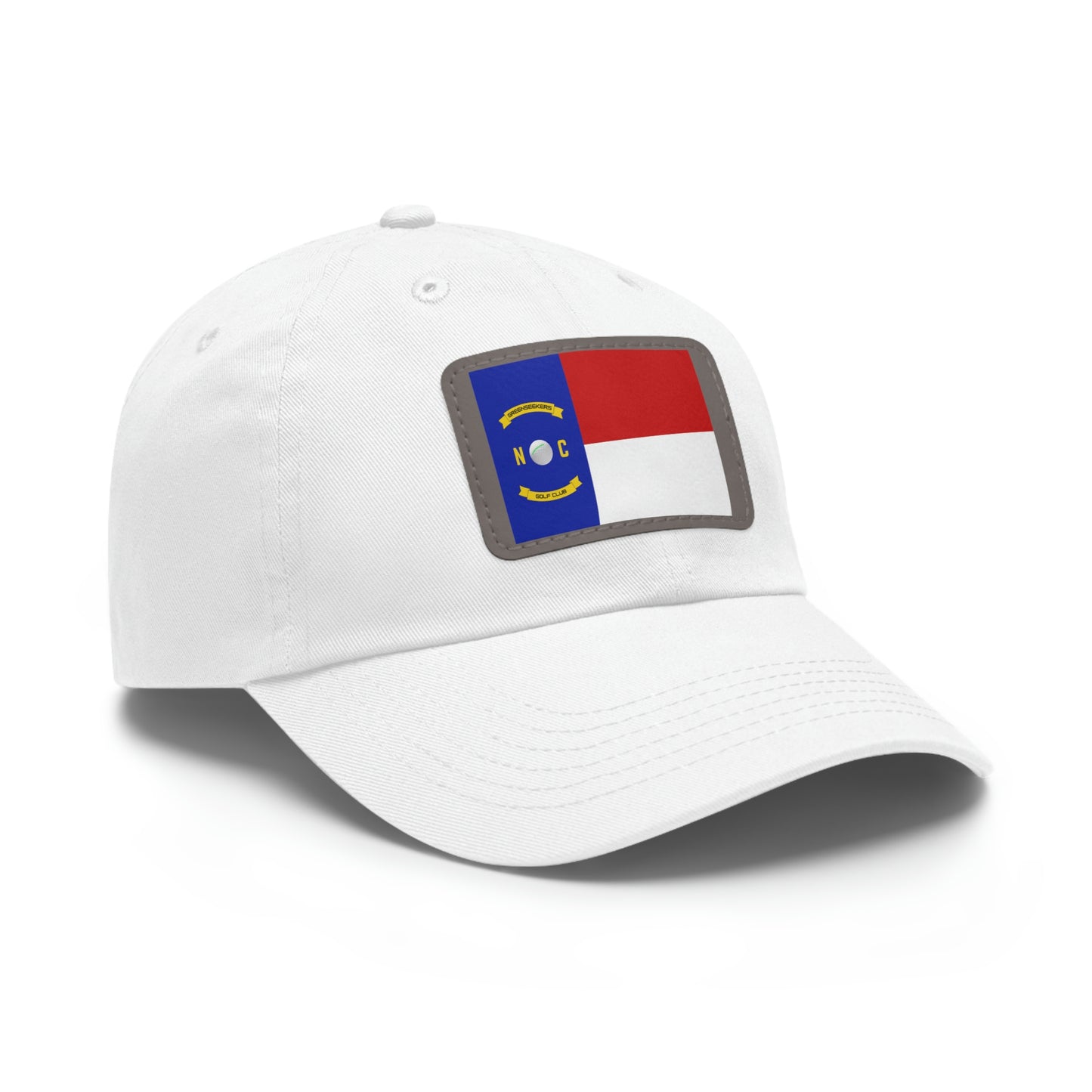 NC Flag Hat with Leather Patch