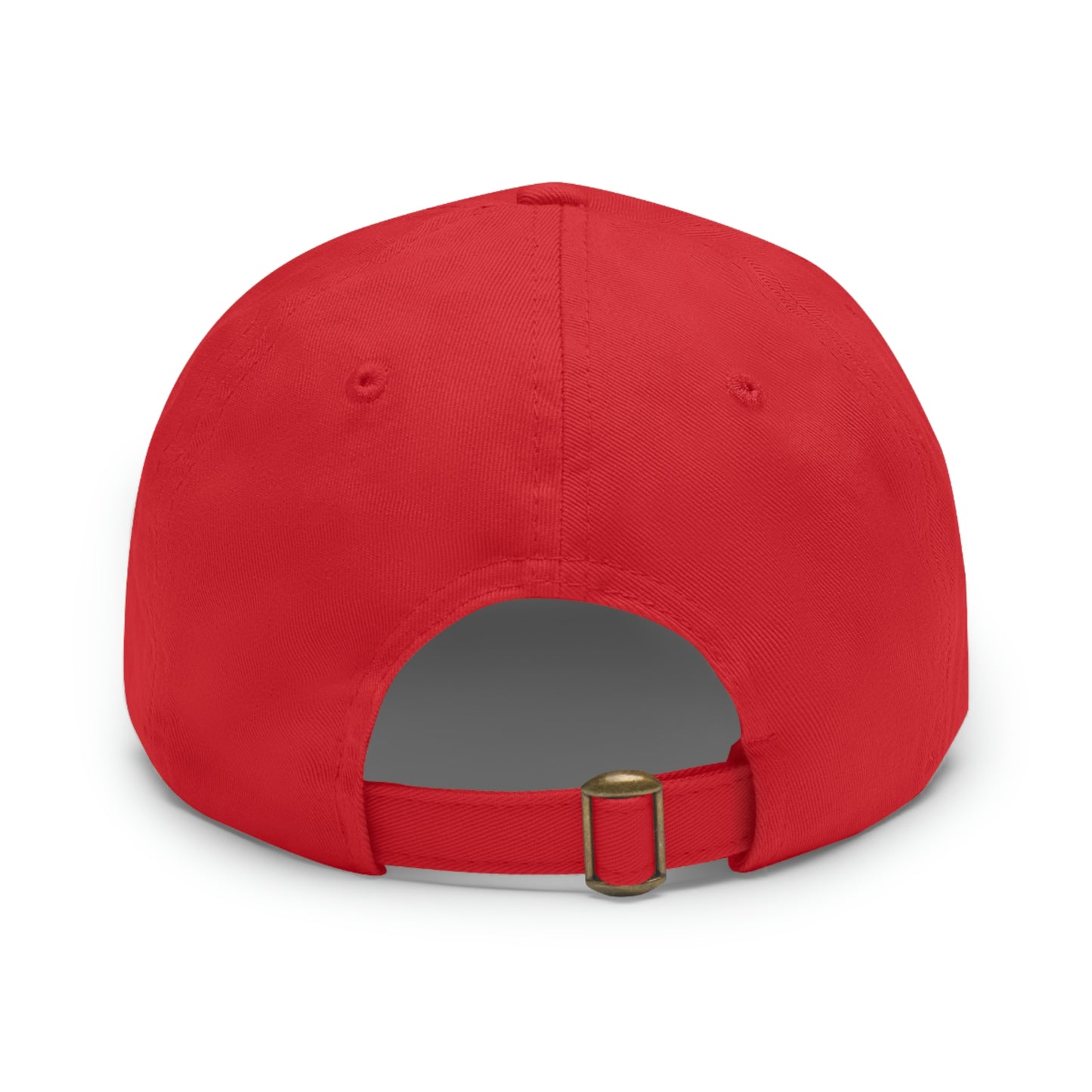 Golf Hat with Leather Patch (Round)