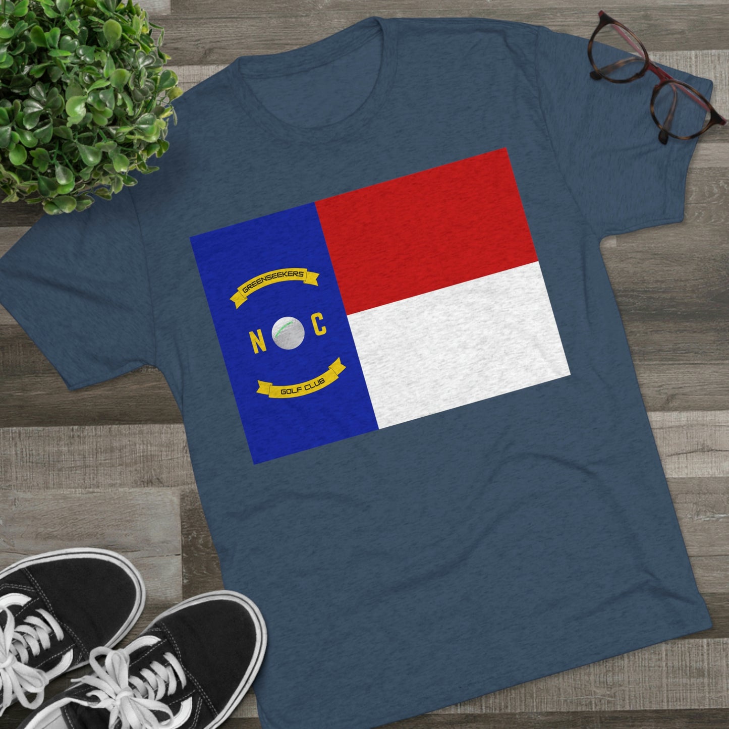 NC Flag Unisex Tri-Blend Crew Tee