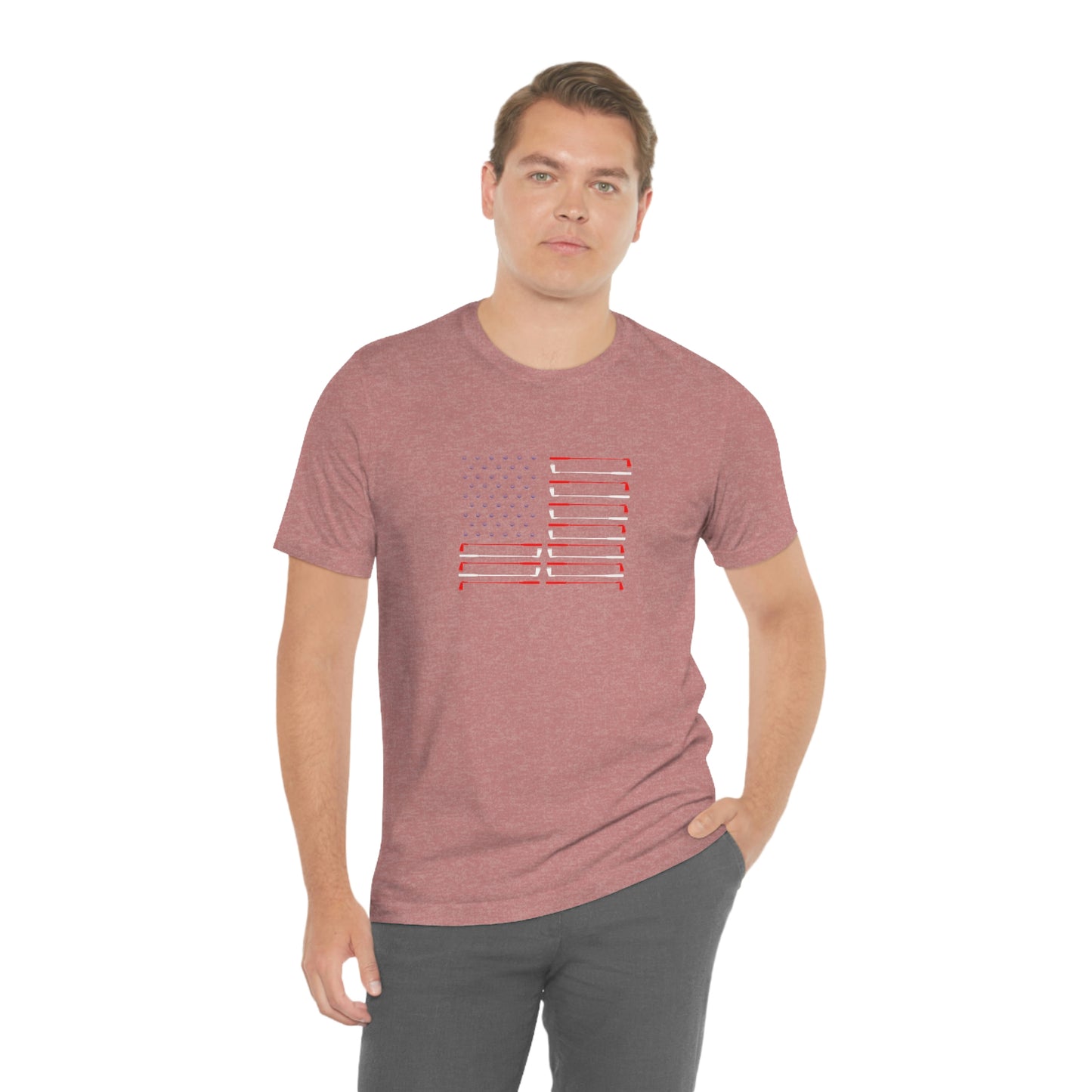 US Flag Unisex Jersey Short Sleeve Tee