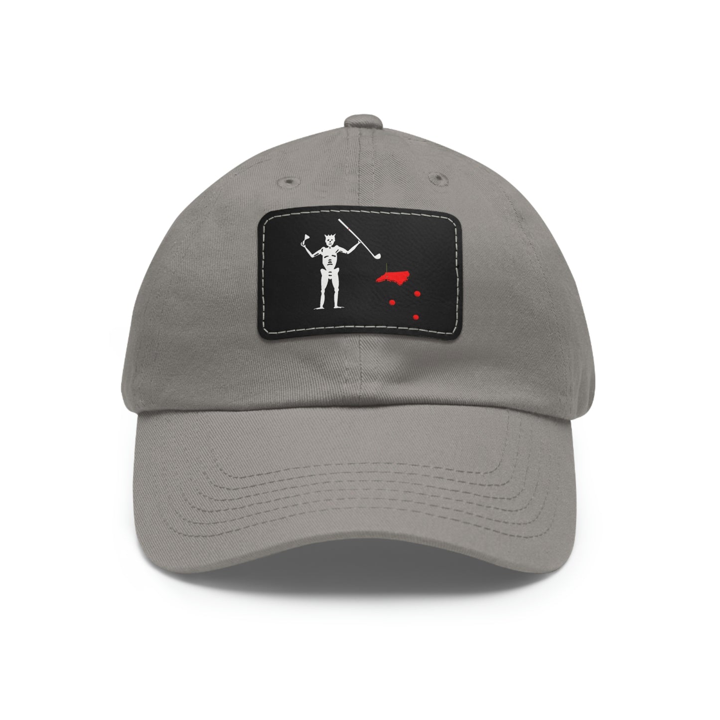 Blackbeard Dad Hat with Leather Patch