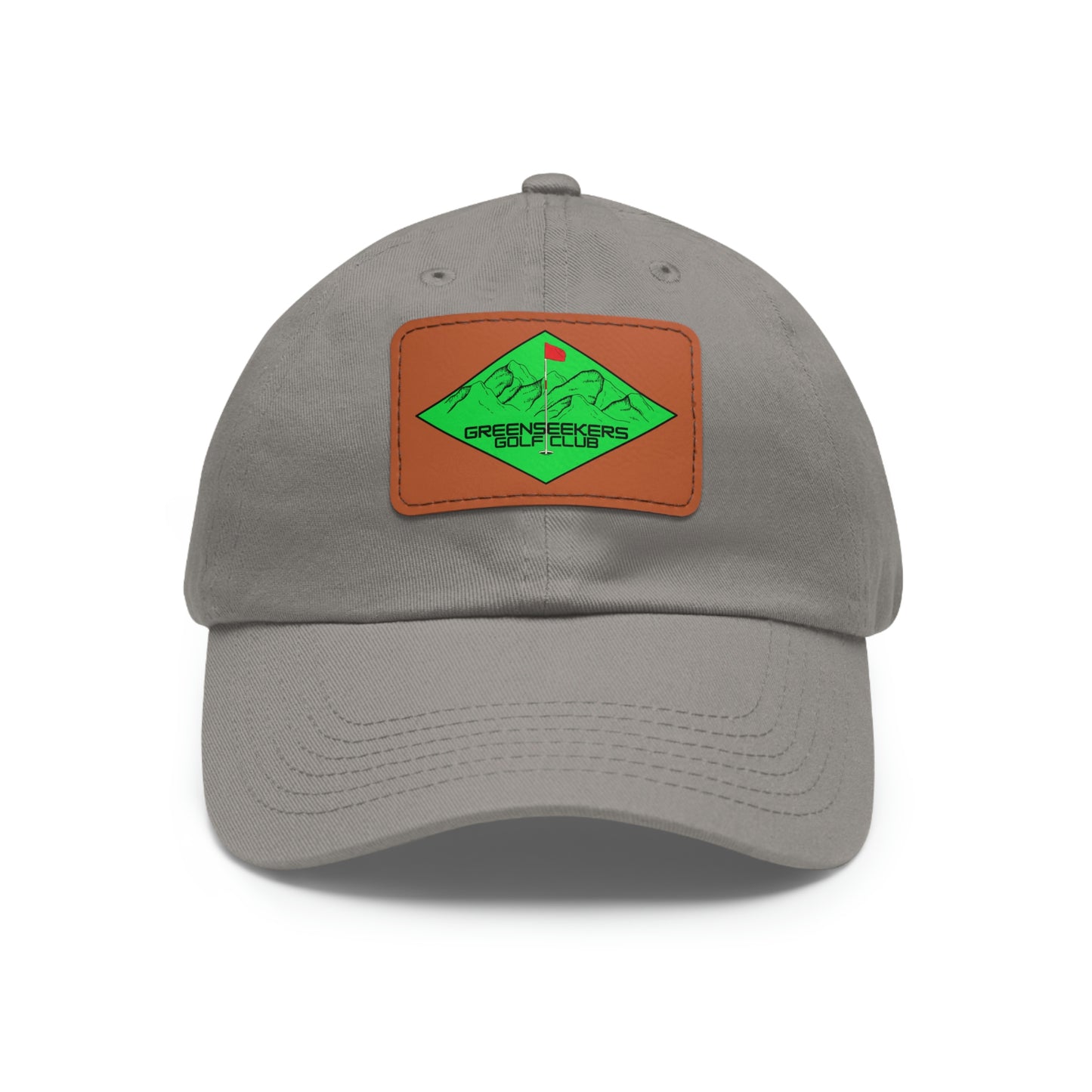 Greenseekers Mountain Dad Hat with Leather Patch