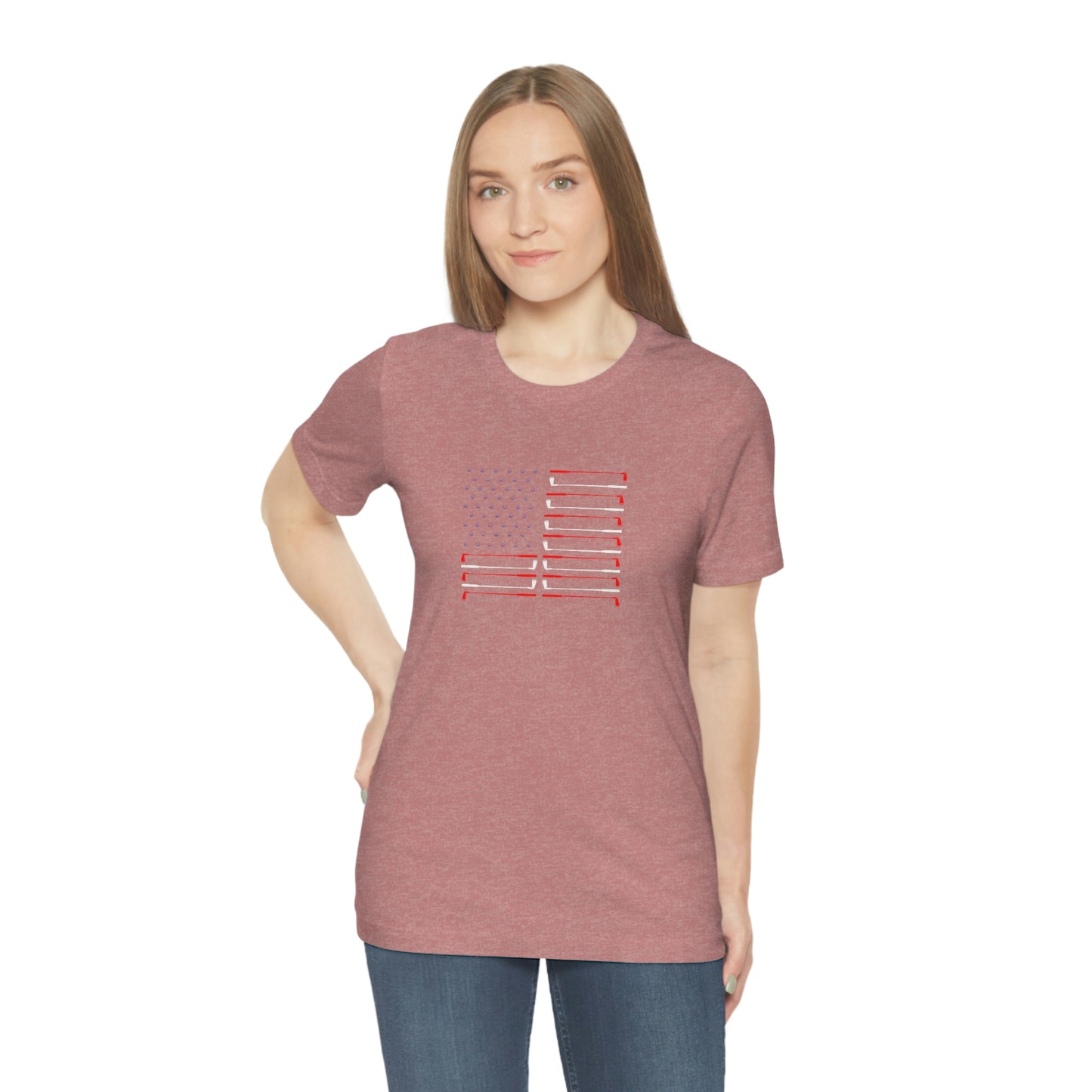 US Flag Unisex Jersey Short Sleeve Tee