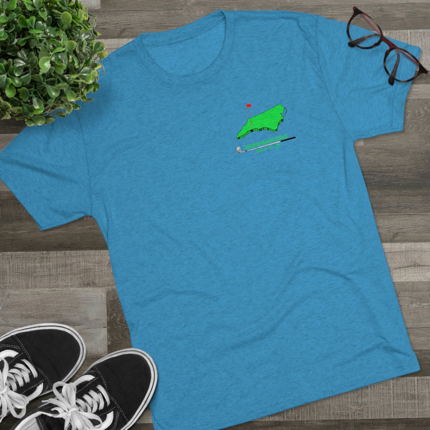 Greenseekers Chest Unisex Tri-Blend Crew Tee