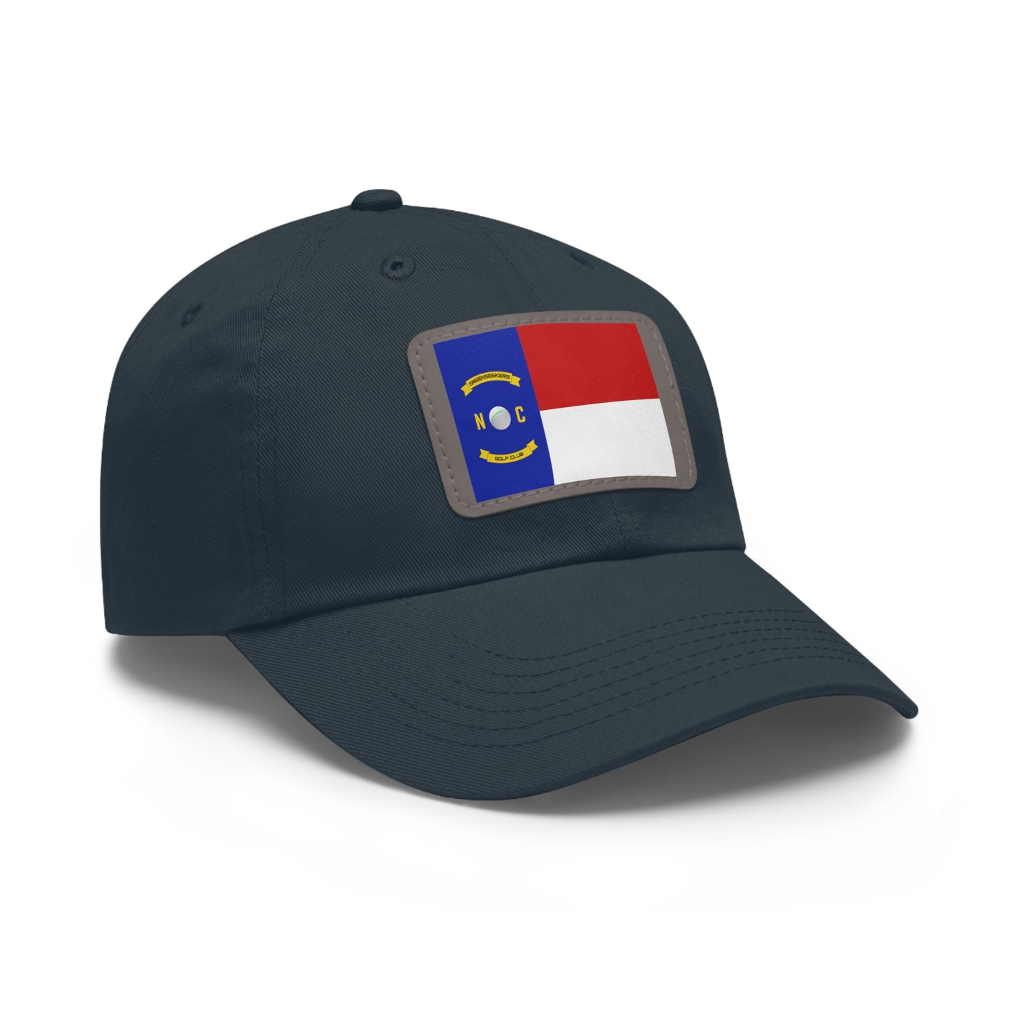 NC Flag Hat with Leather Patch