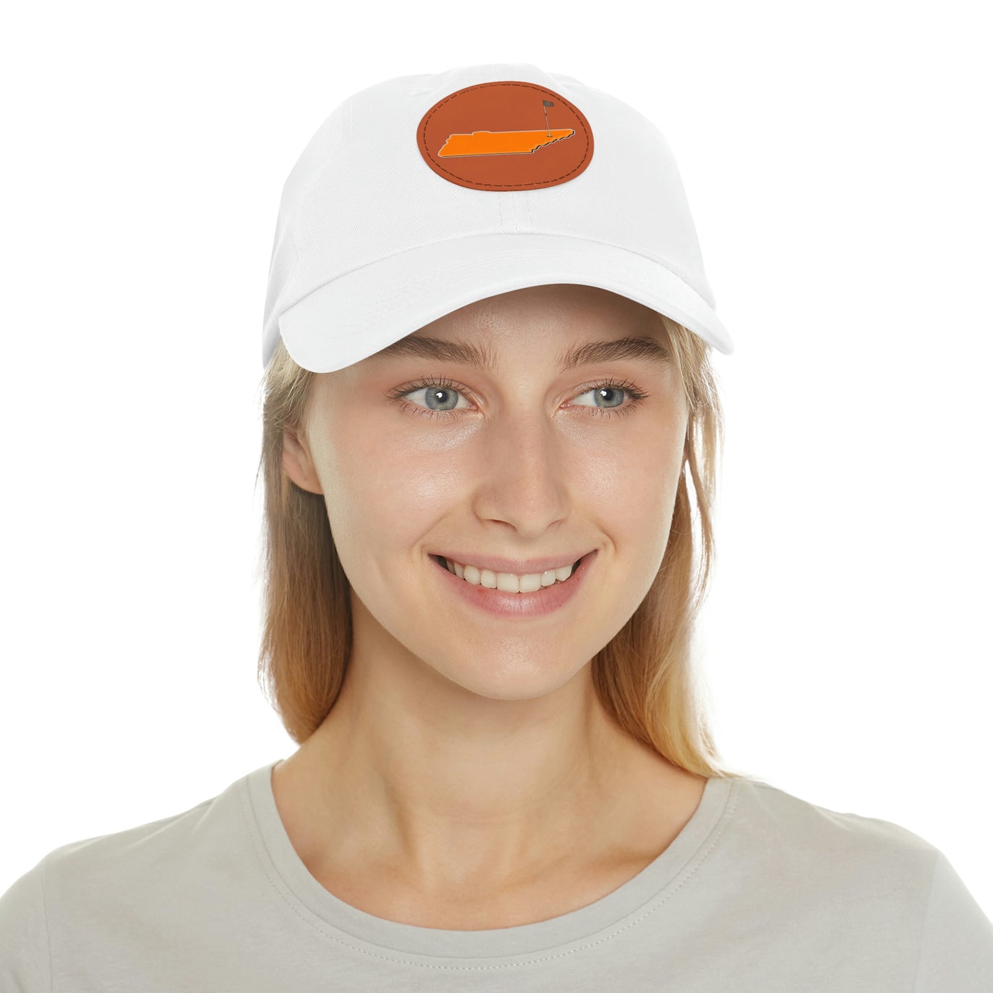 Rocky Top Hat with Leather Patch (Round)