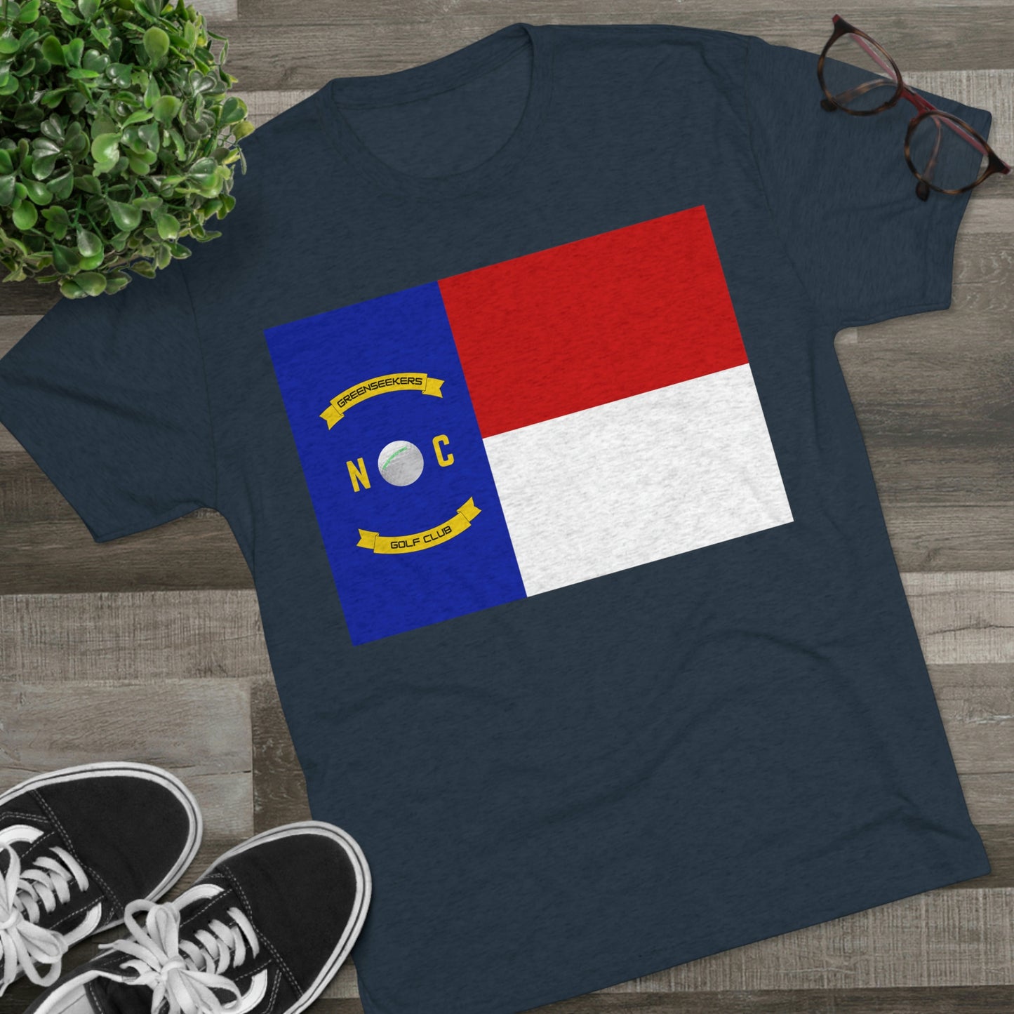 NC Flag Unisex Tri-Blend Crew Tee