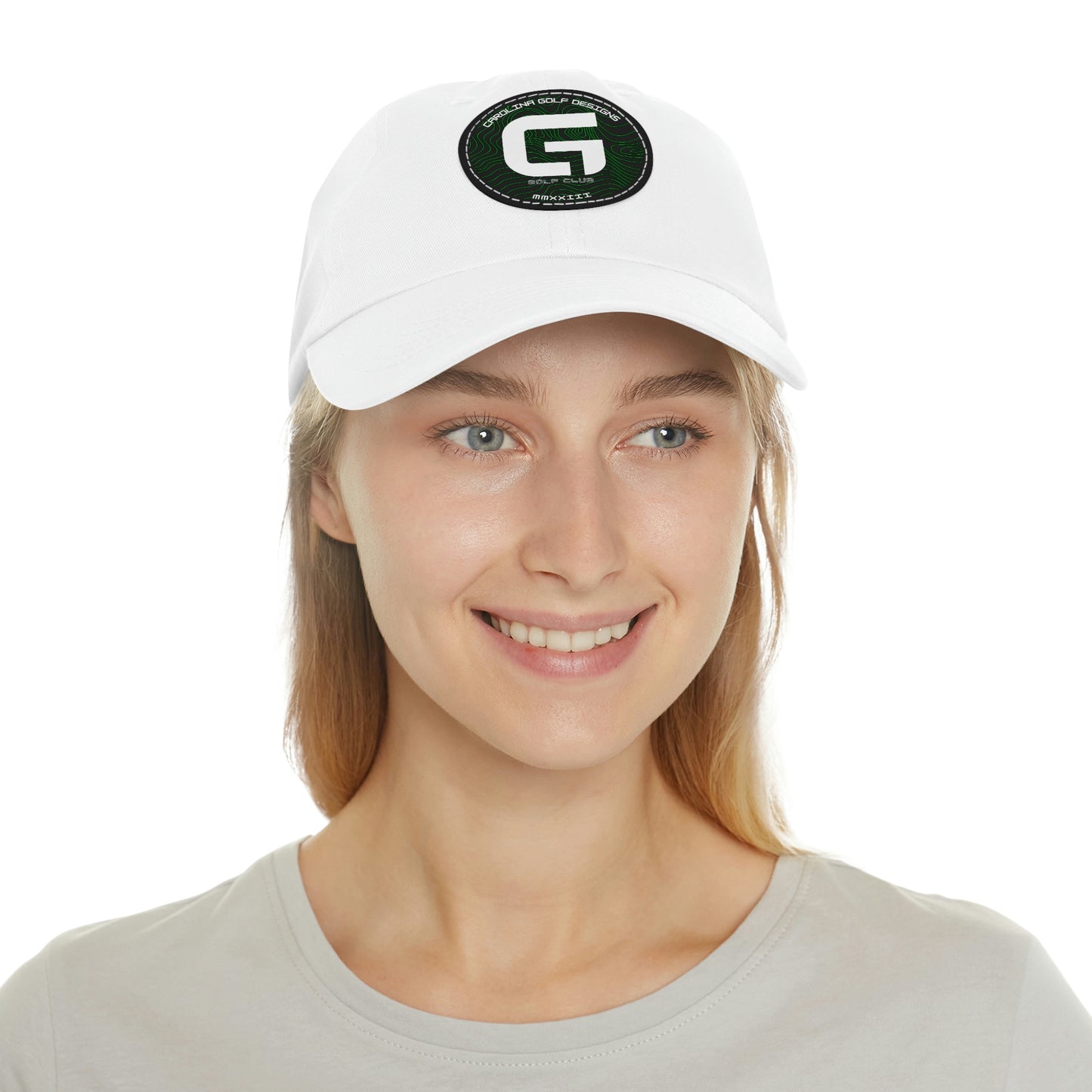 G Logo hat with Leather Patch (Round)