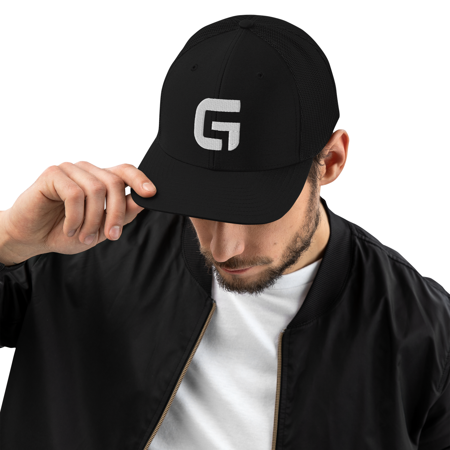 G Logo 3D Mesh back golf hat